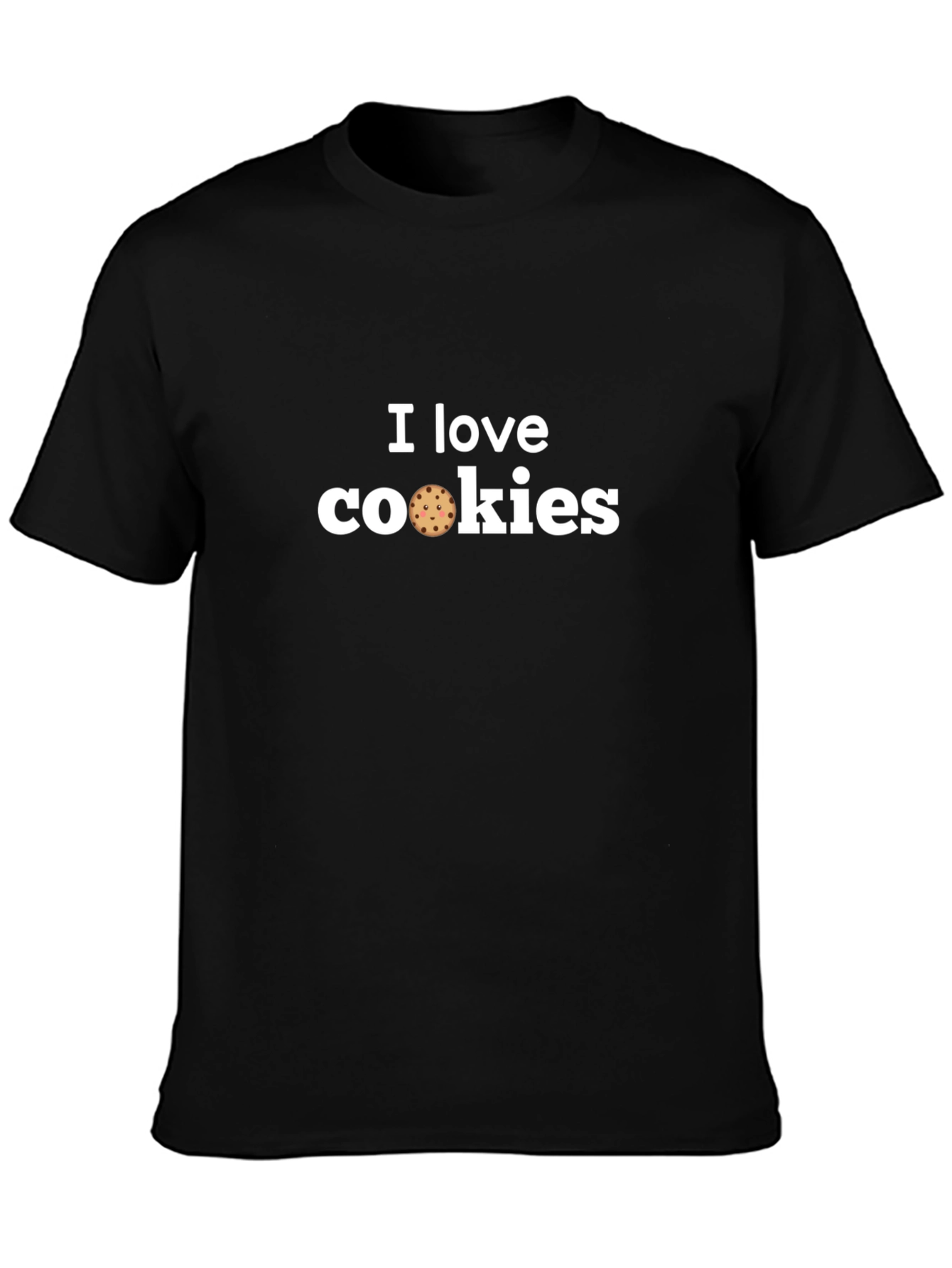 I Love Cookies Graphic Tee - Black