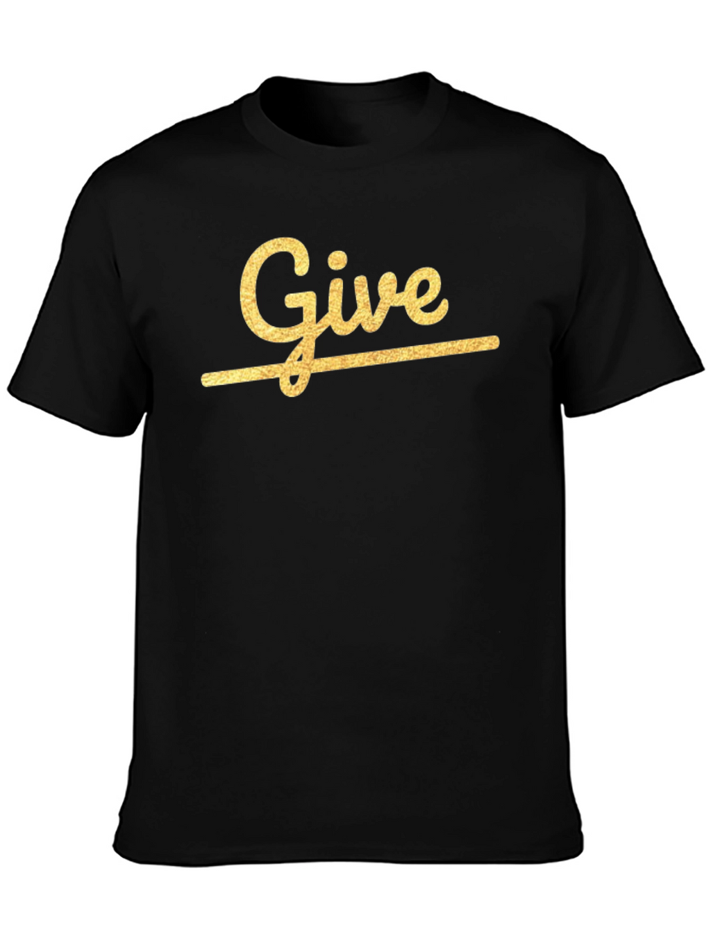 Give Graphic Print Crew Neck T-Shirt