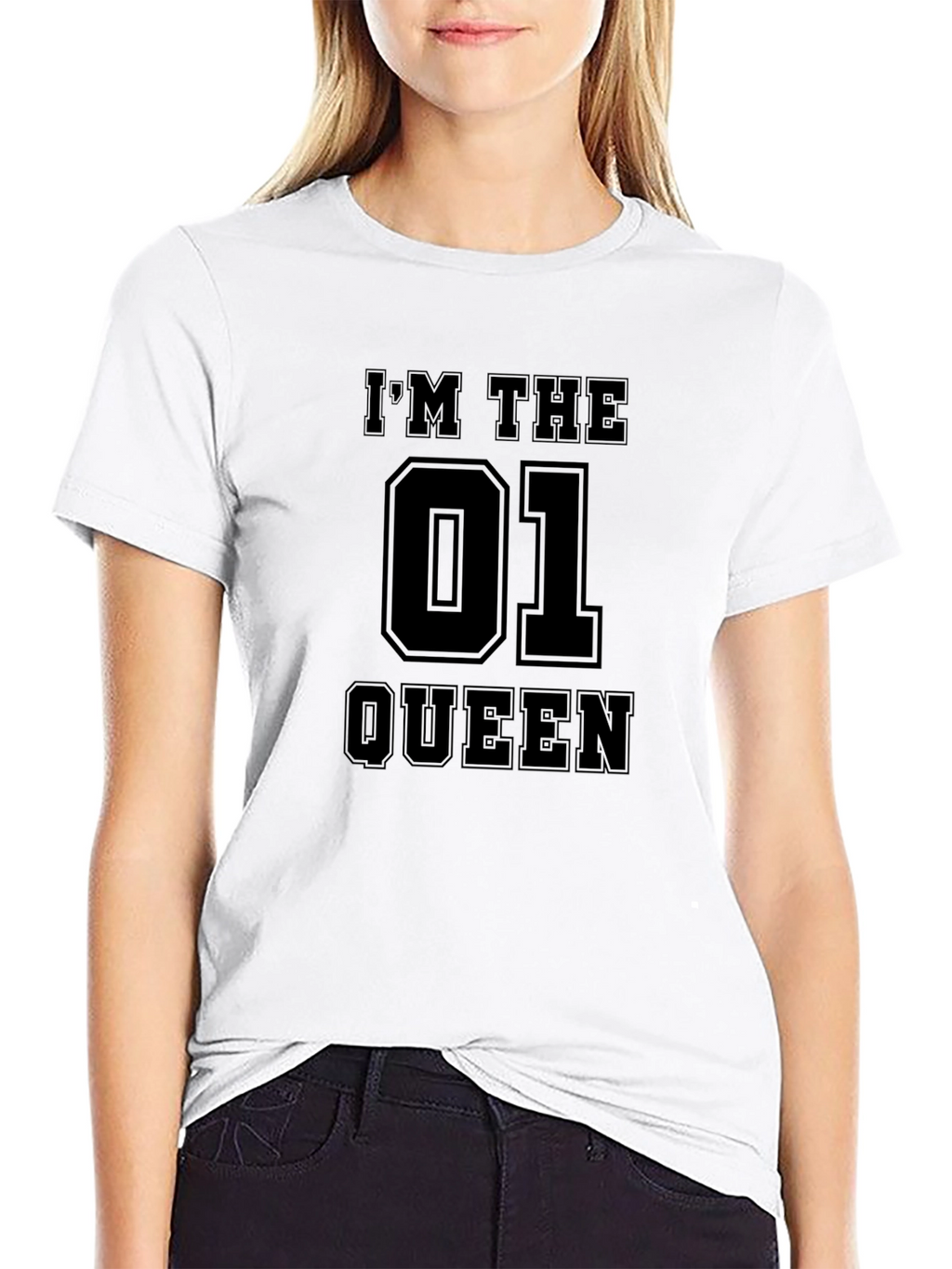 Im The 01 Queen Black T-Shirt