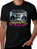 Keeping It Old School Retro Boombox Graphic T-Shirt