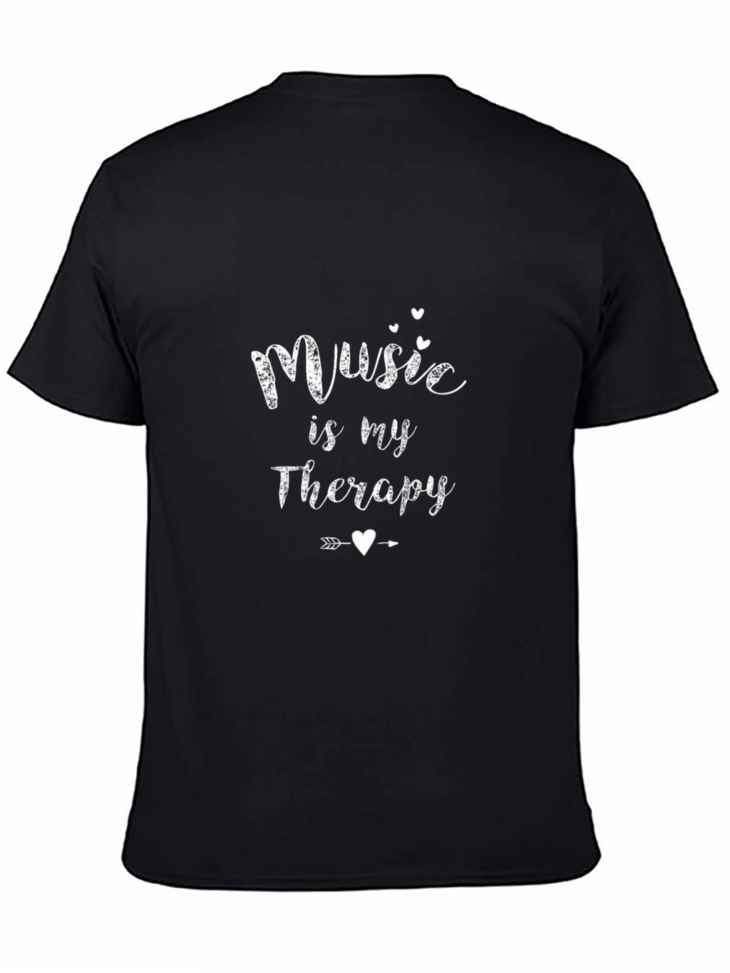 Music is my Therapy T-Shirt - Black