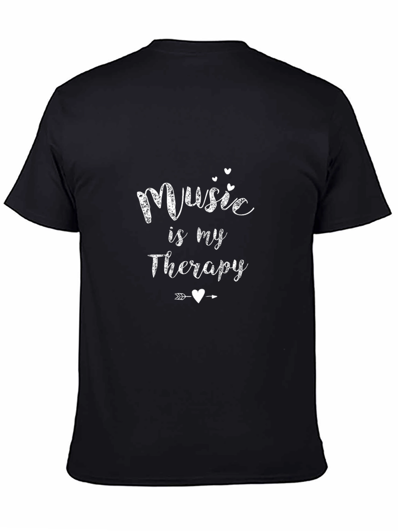 Music is my Therapy T-Shirt - Black