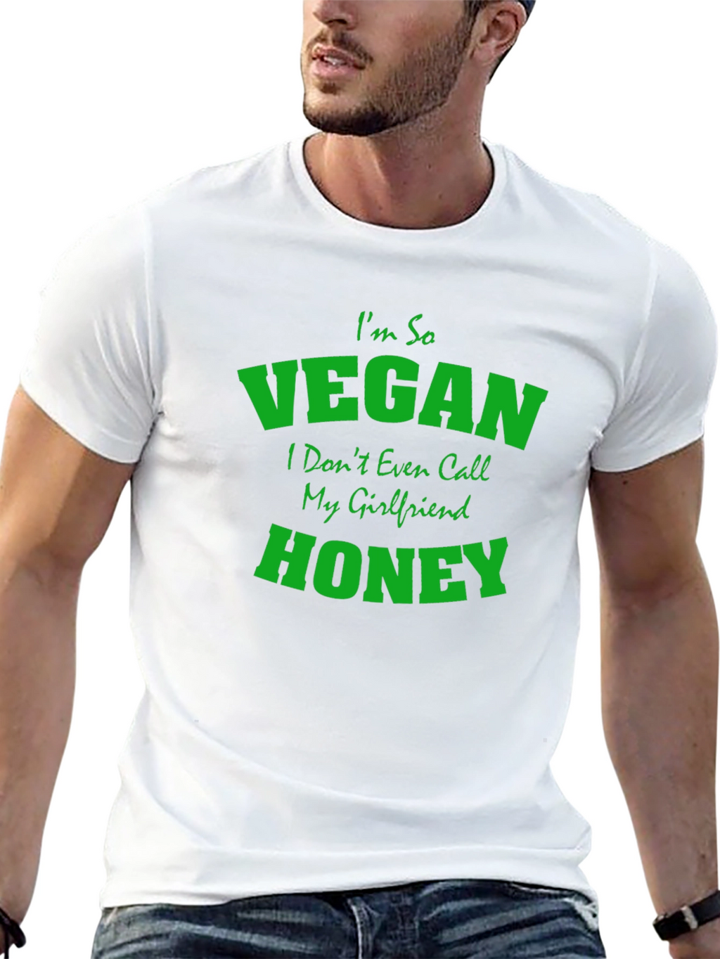 Vegan Graphic Tee - Im So Vegan Honey