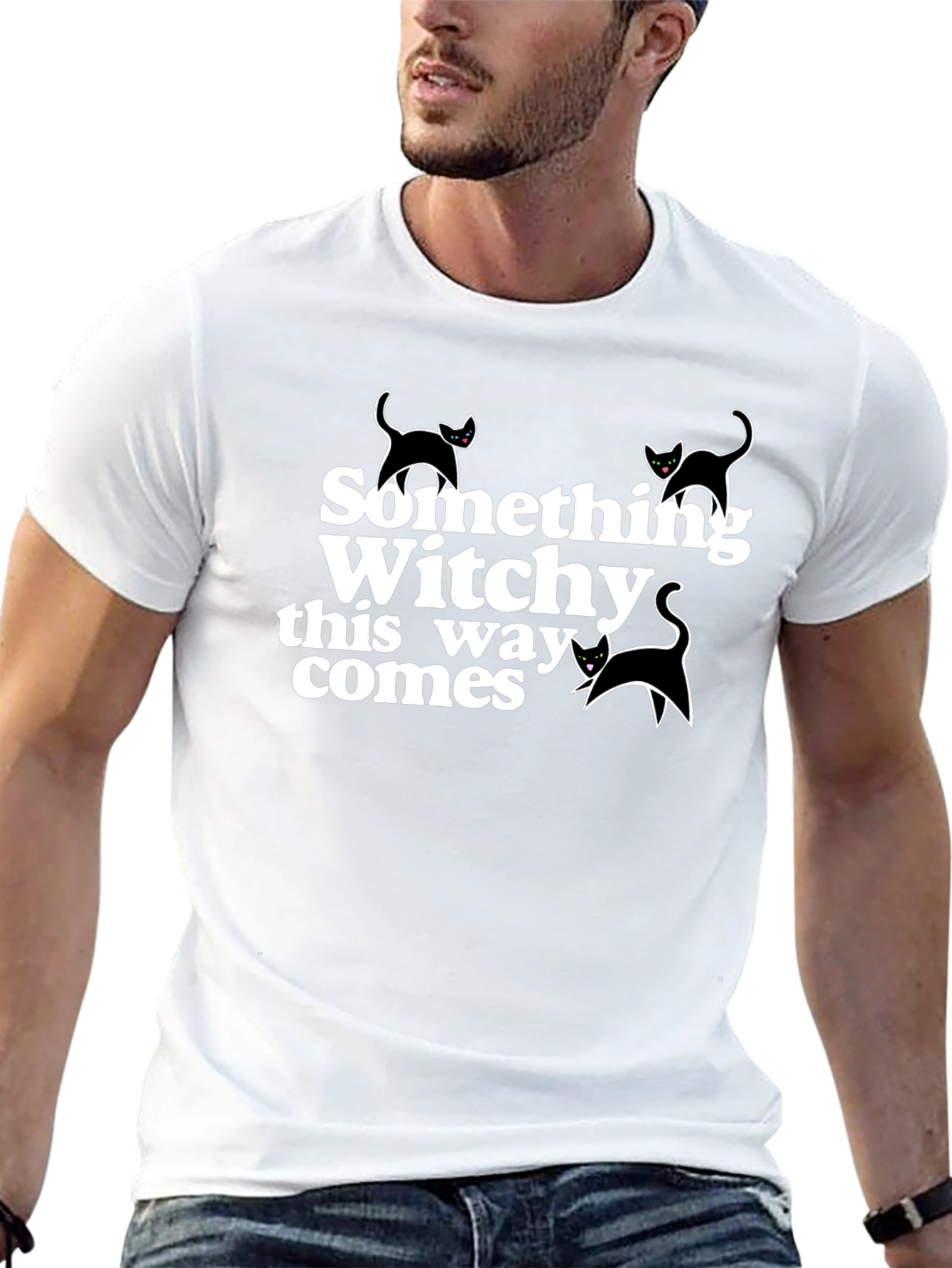 Something Witchy This Way Comes Black T-Shirt