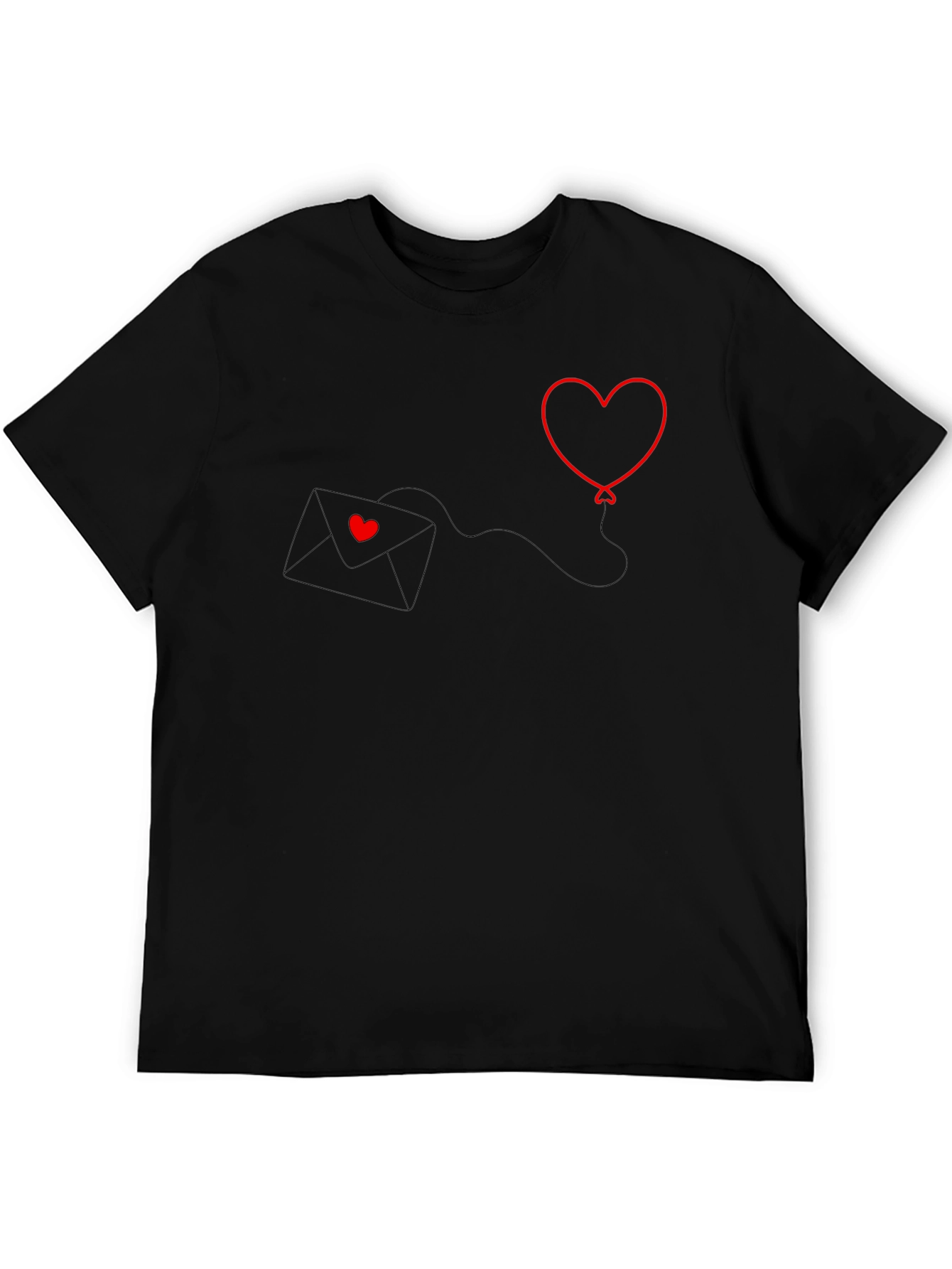 Heart Balloon T-Shirt: Love Letter Design