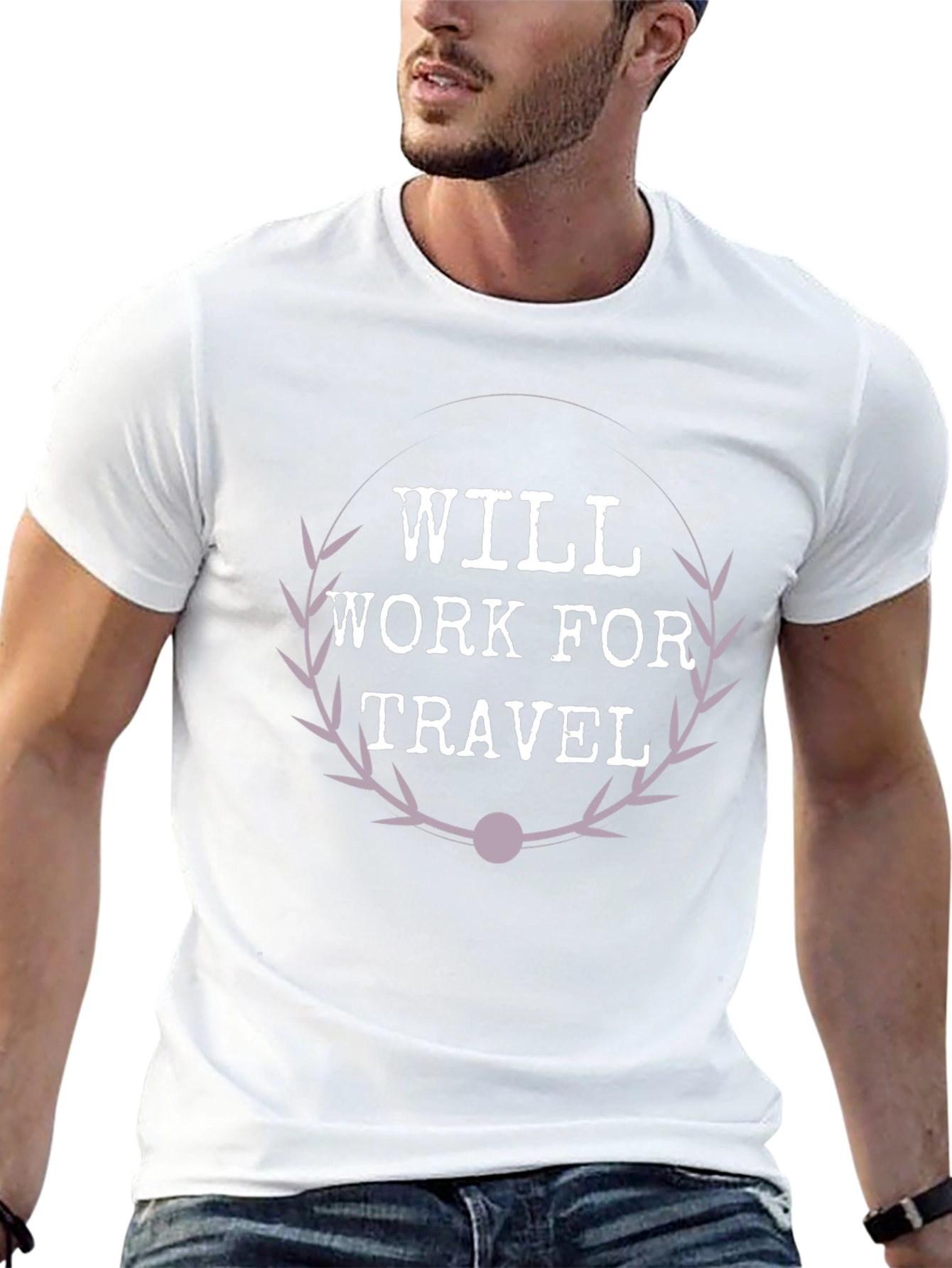 Will Work for Travel Graphic Tee