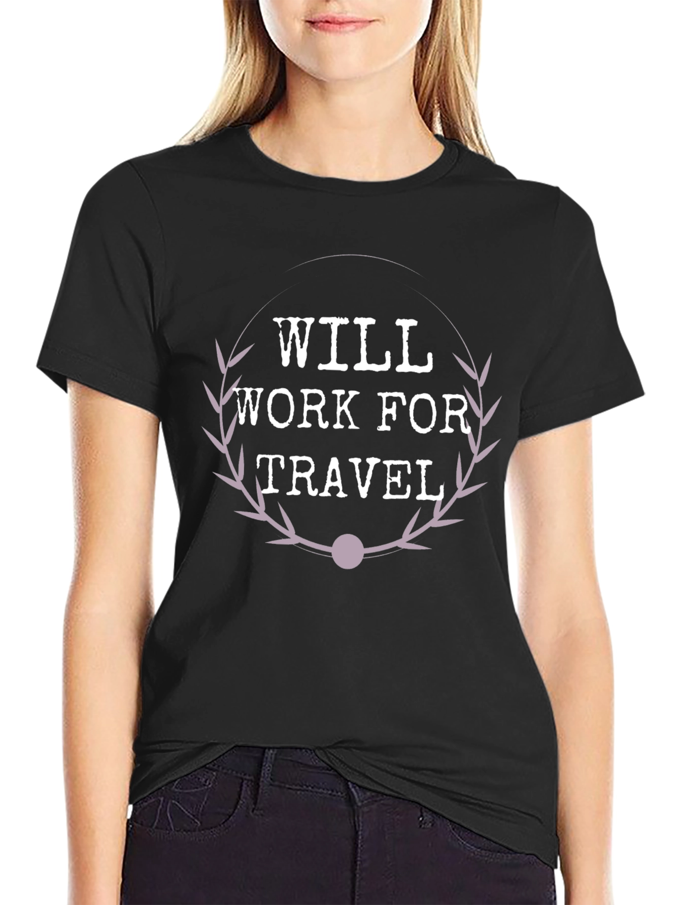 Will Work for Travel Graphic Tee