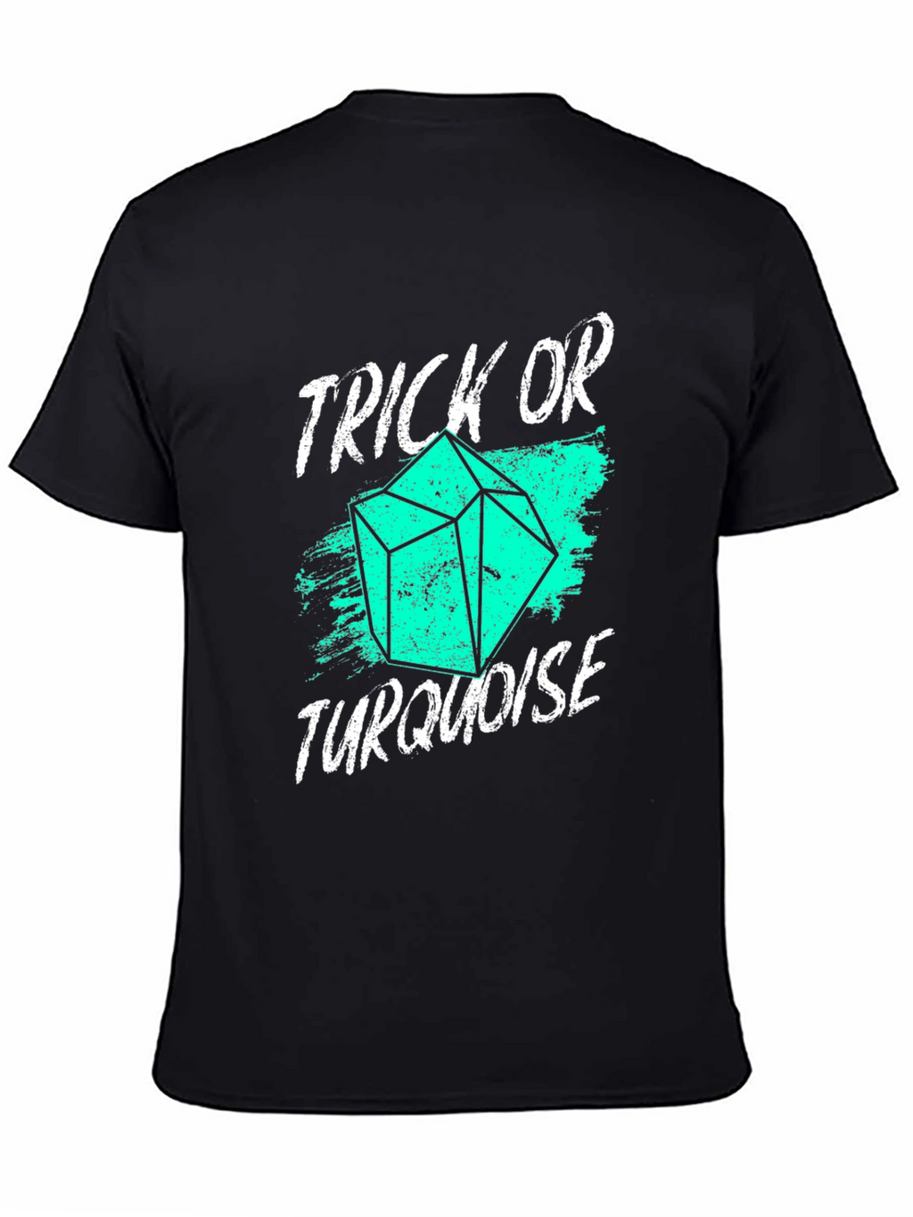 Trick or Turquoise T-Shirt - Black Tee