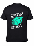Trick or Turquoise T-Shirt - Black Tee