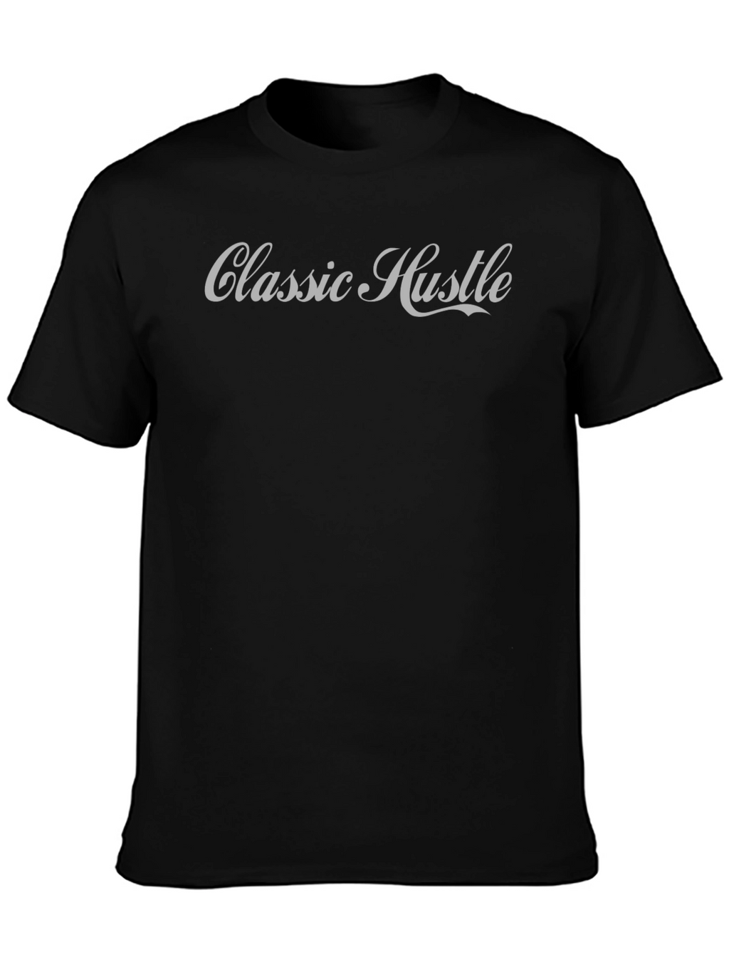 Classic Hustle Tee - Premium Black Cotton