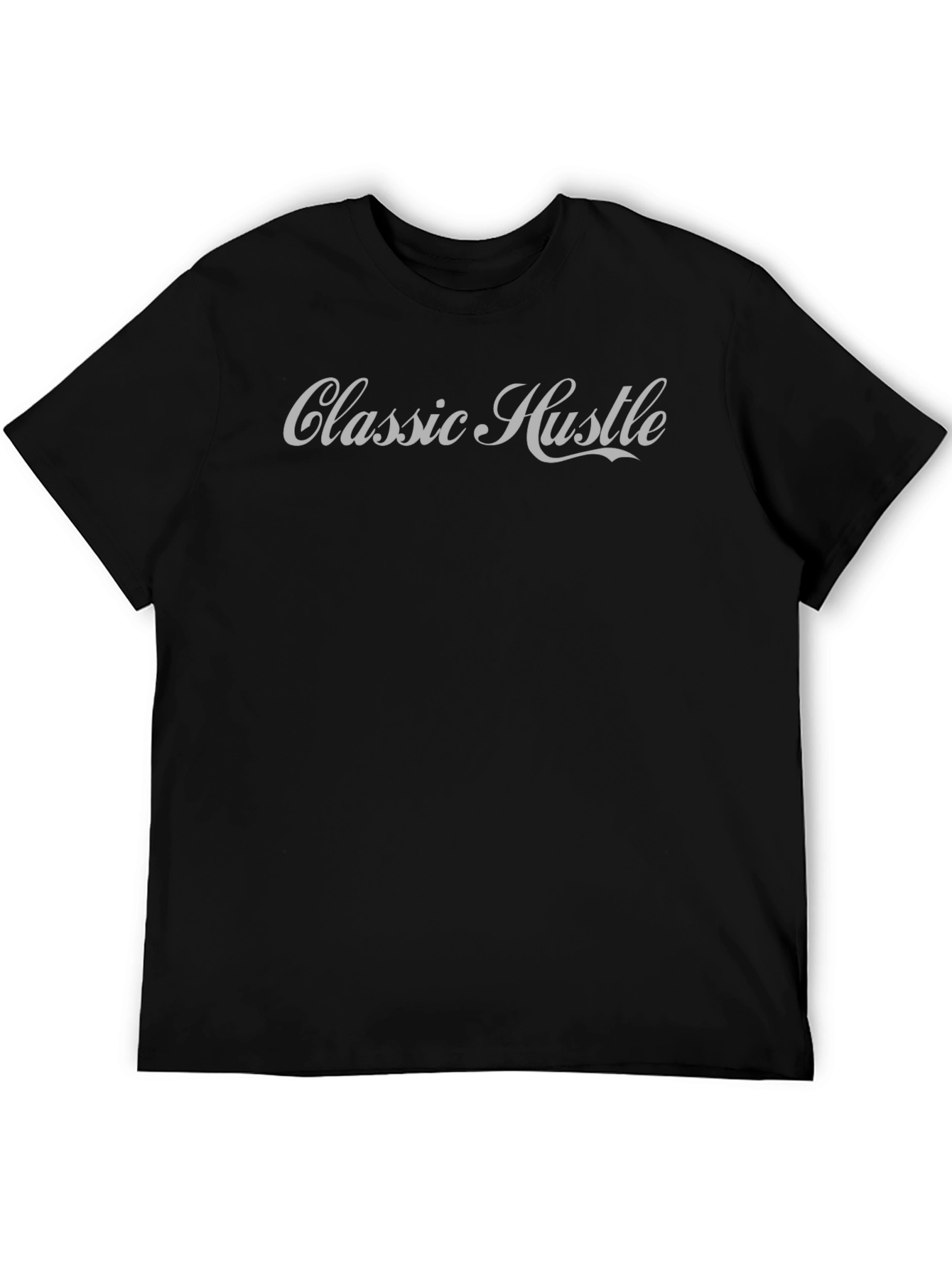 Classic Hustle Tee - Premium Black Cotton