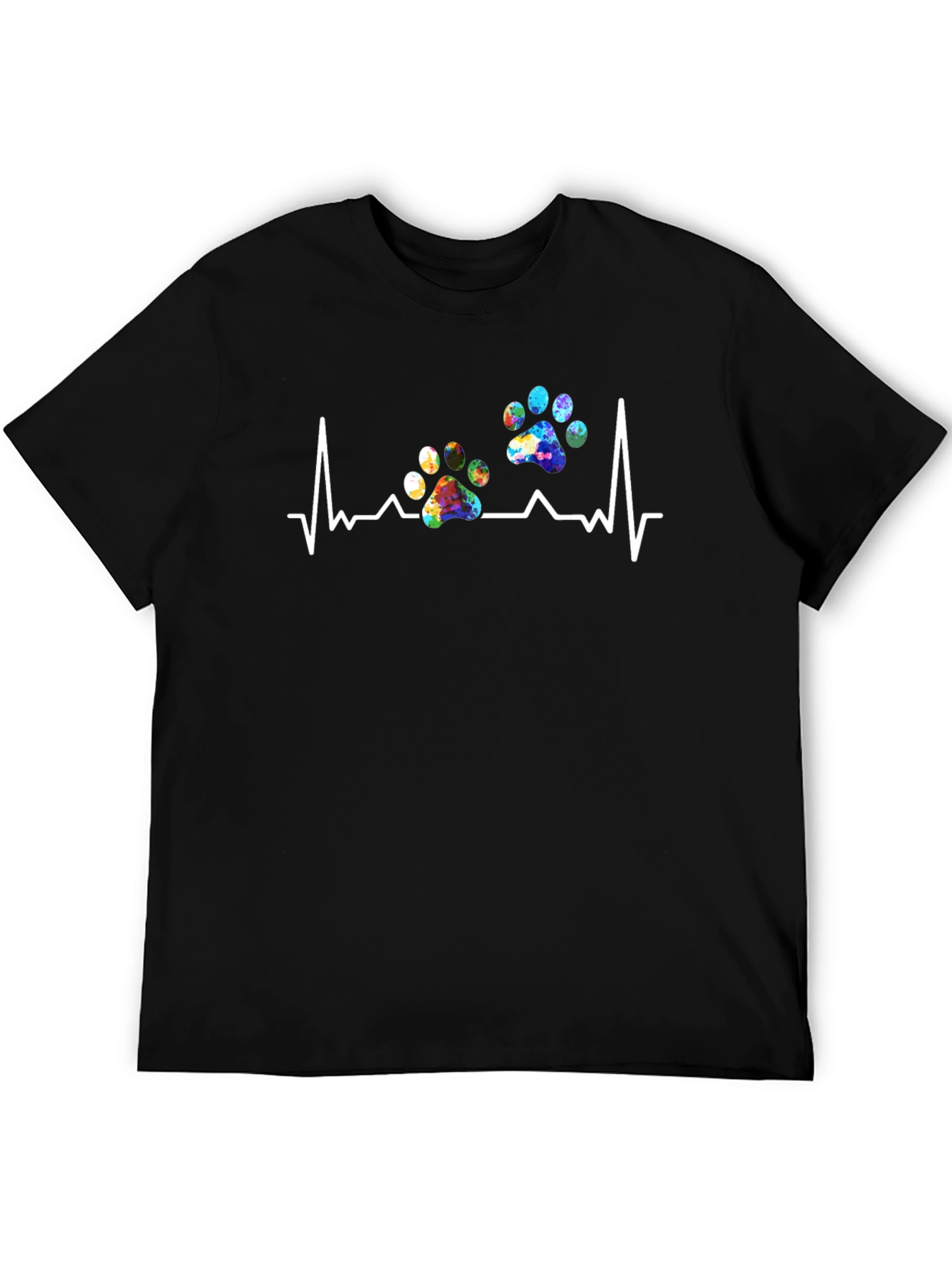 Dog Paw Heartbeat T-Shirt