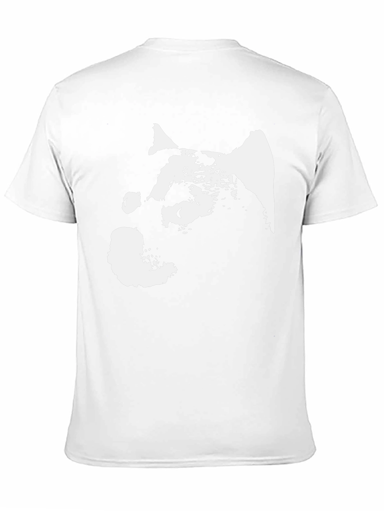 Abstract Dog Graphic Black T-Shirt