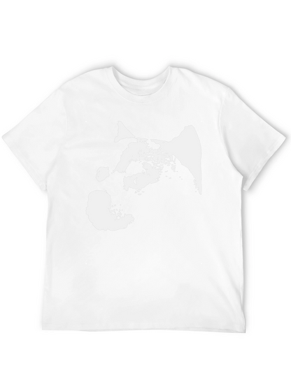 Abstract Dog Graphic Black T-Shirt