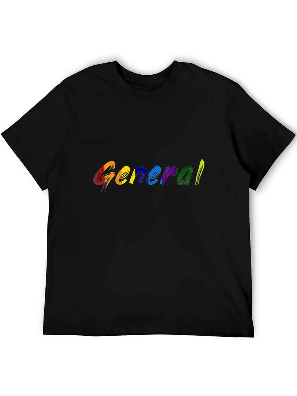 Rainbow General T-Shirt - Black Cotton Blend