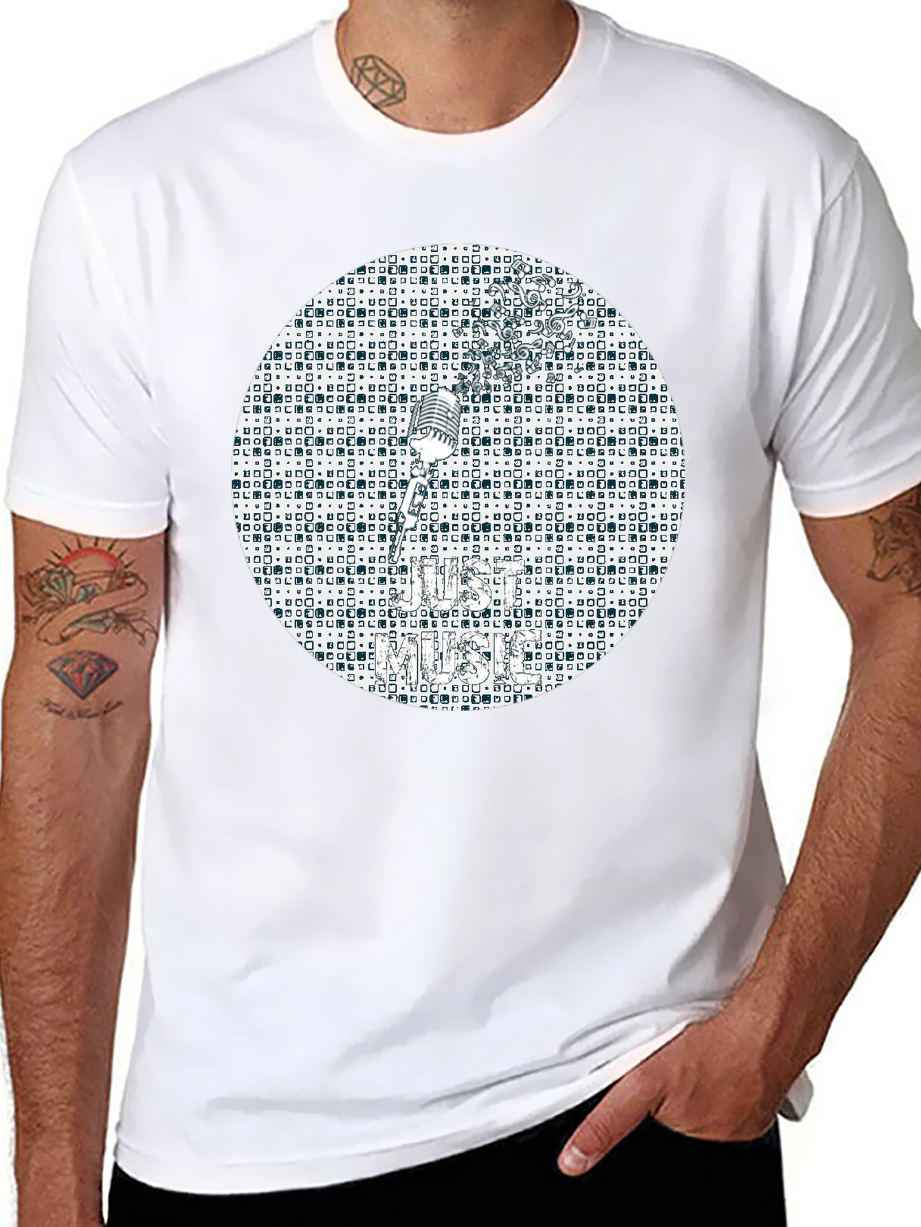 Retro Music T-Shirt - Classic Mic Design