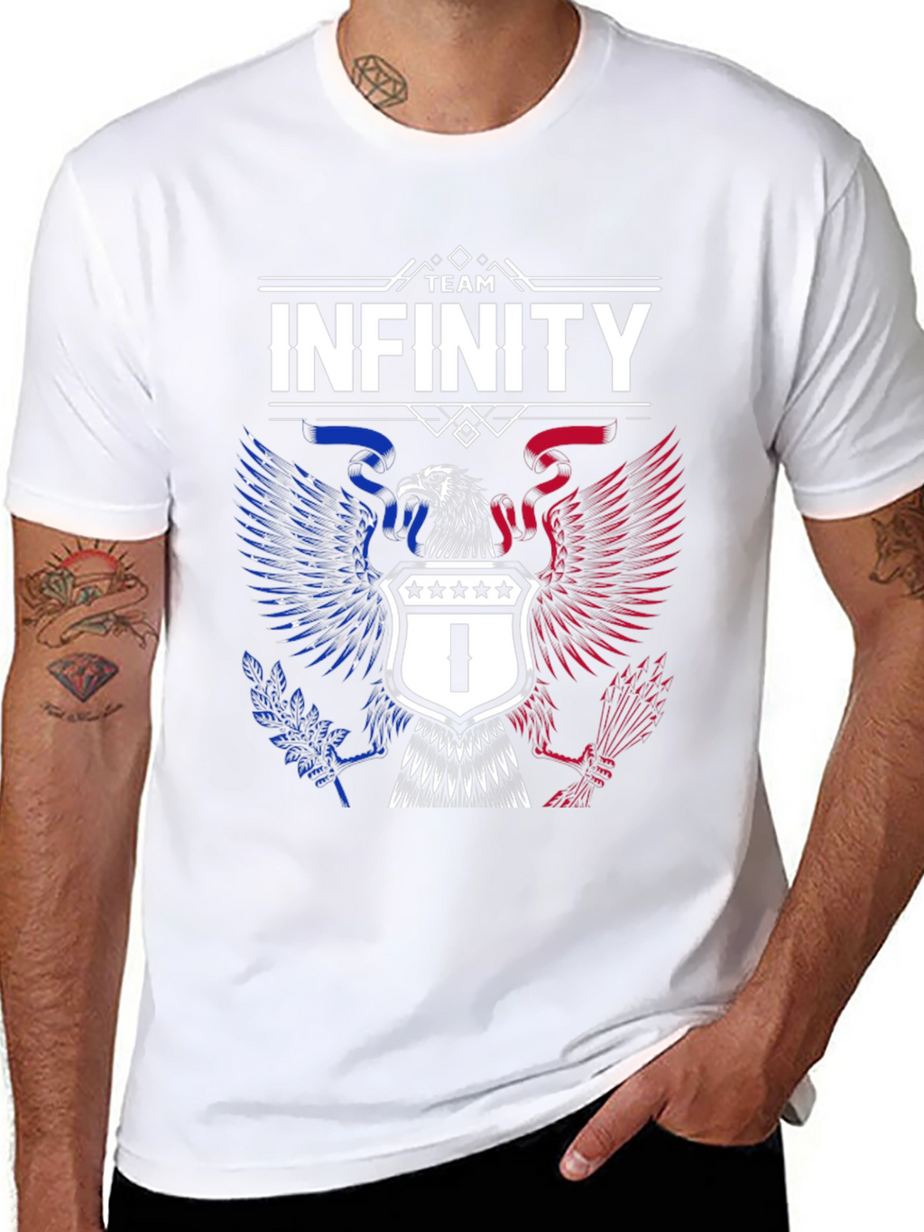 Team Infinity Eagle Graphic Tee - Patriotic Style