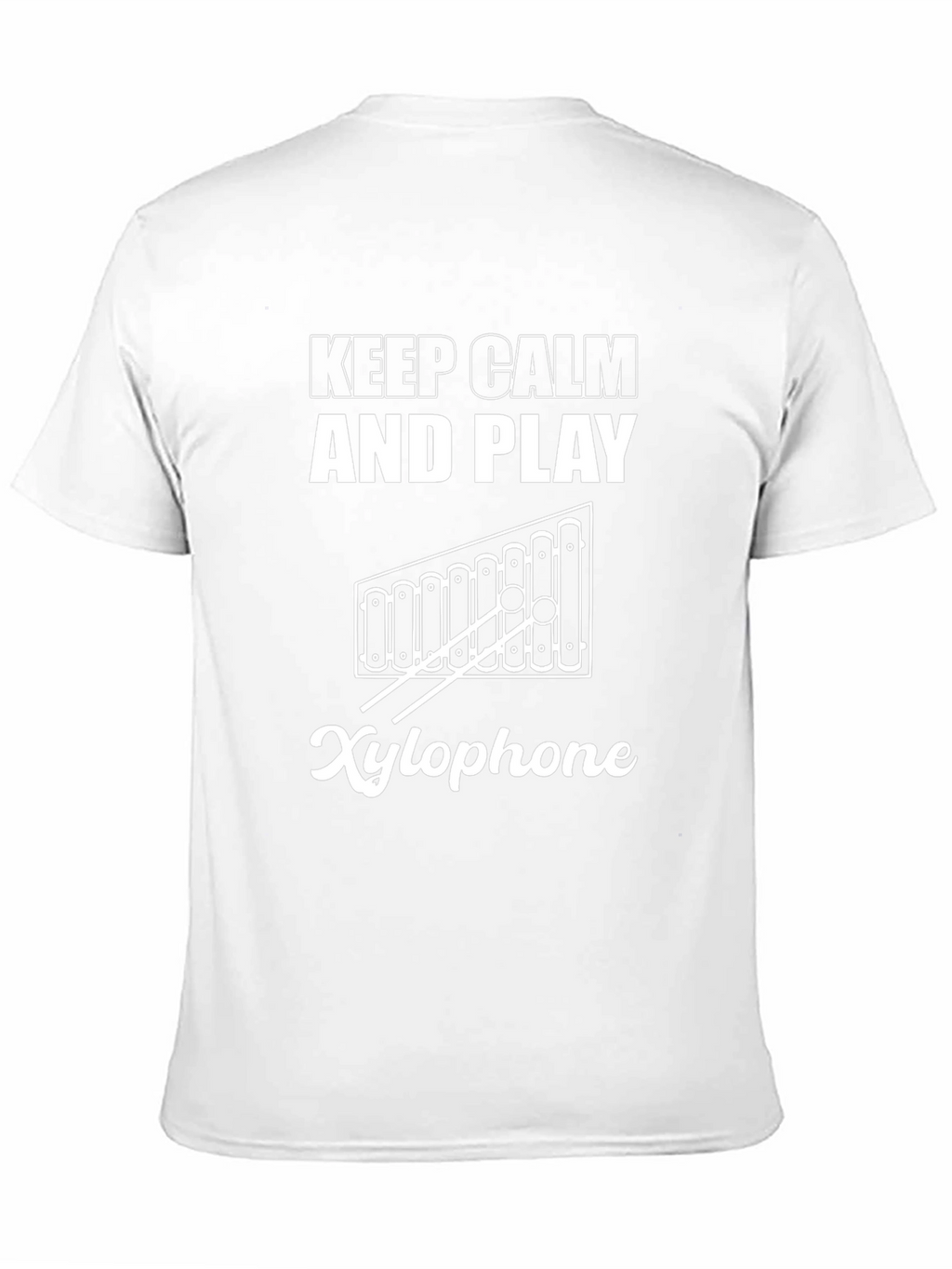 Keep Calm & Play Xylophone Black T-Shirt Music Lover