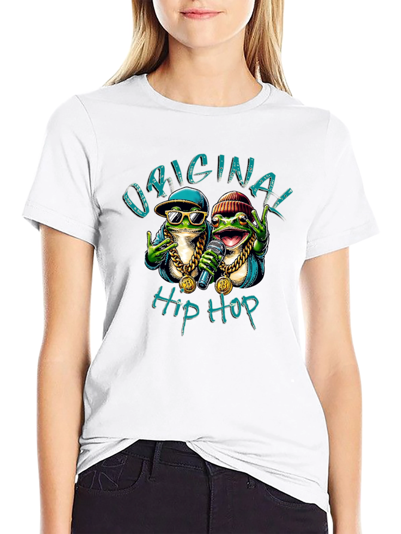 Original Hip Hop Frog Graphic T-Shirt