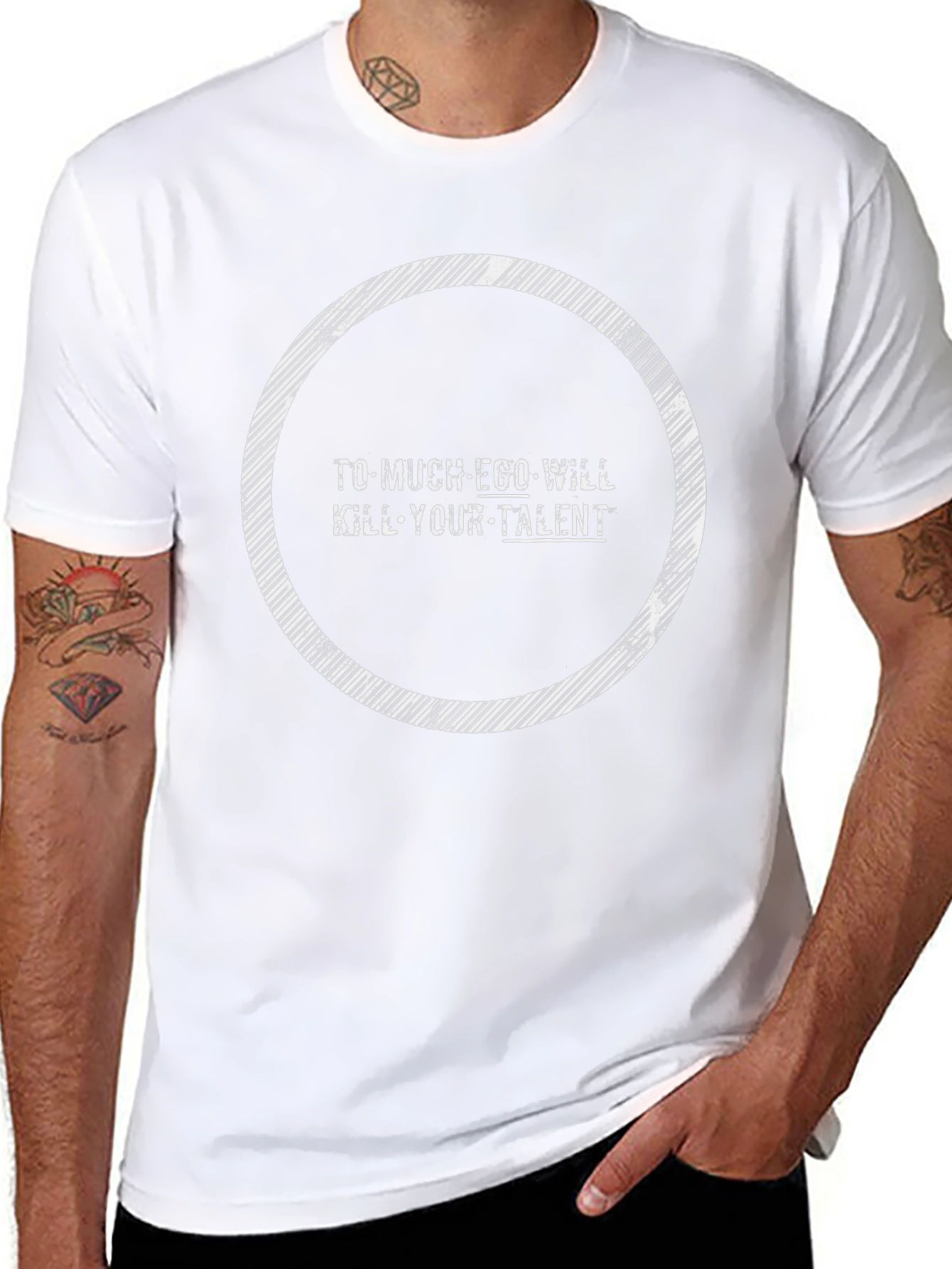 Ego Will Kill Talent Tee - Motivational Graphic T-Shirt