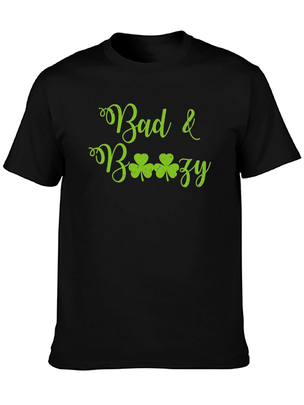 Bad & Boozy Shamrock Graphic T-Shirt