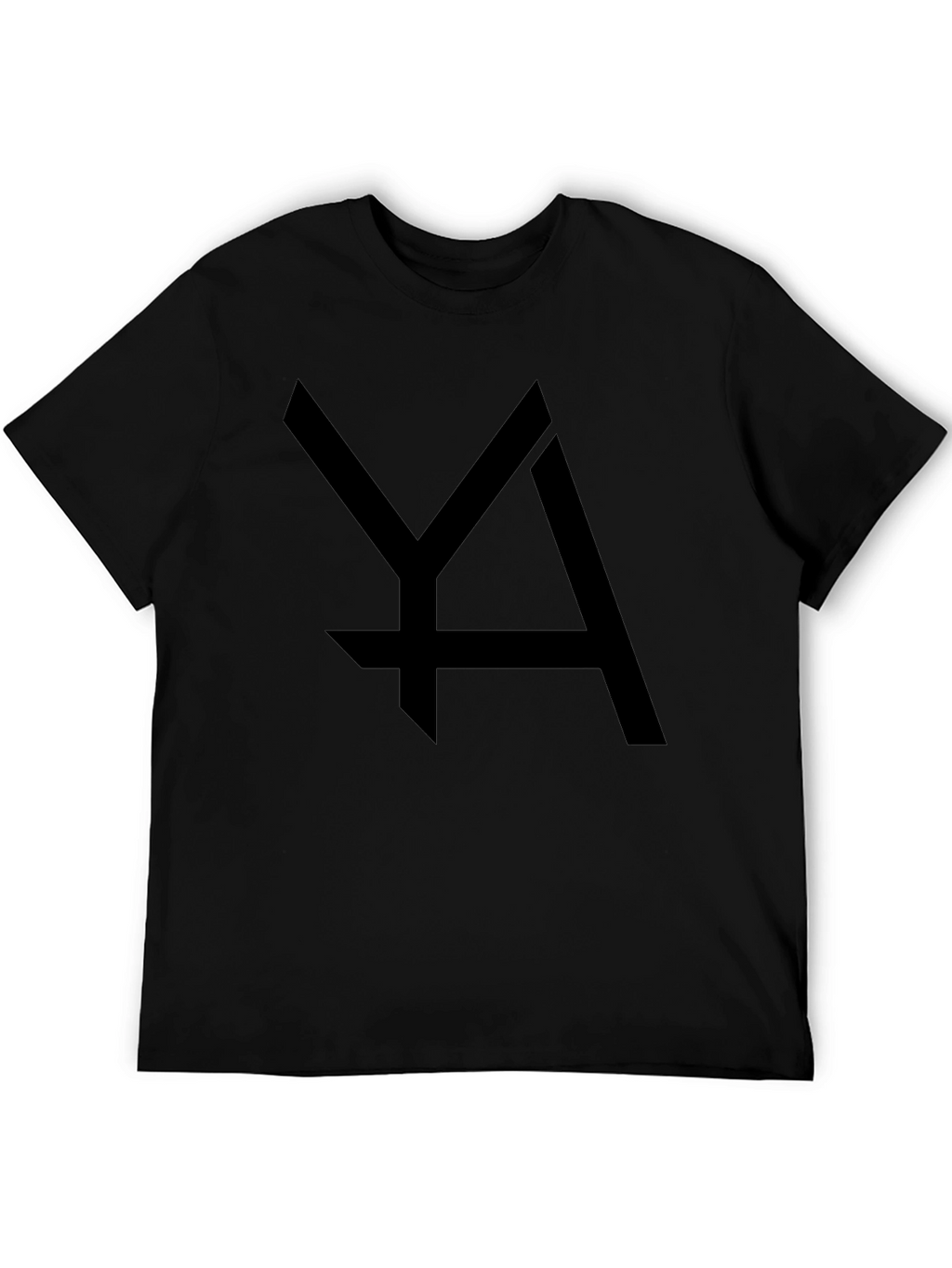 Minimalist YA Graphic Black T-Shirt