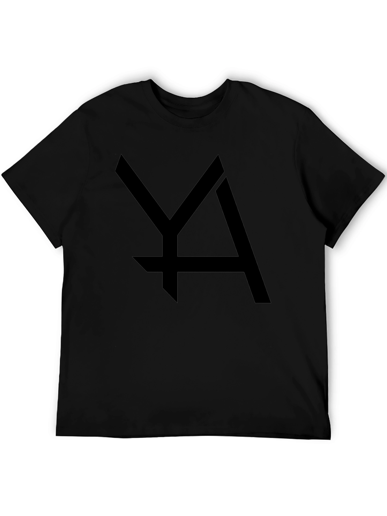 Minimalist YA Graphic Black T-Shirt