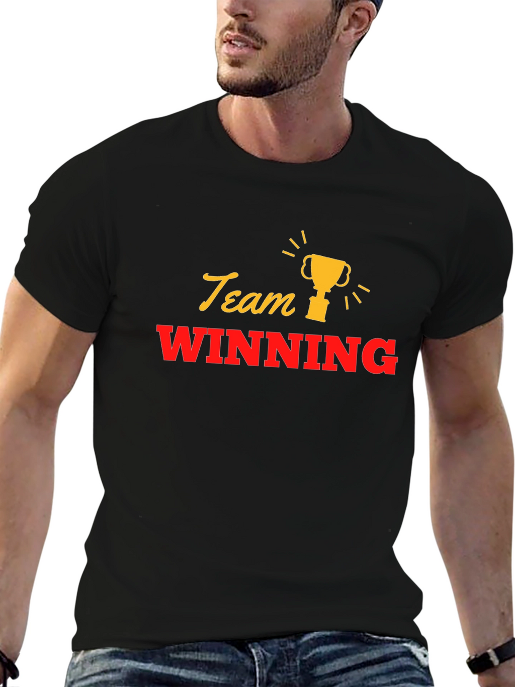 Team Winning Black T-Shirt