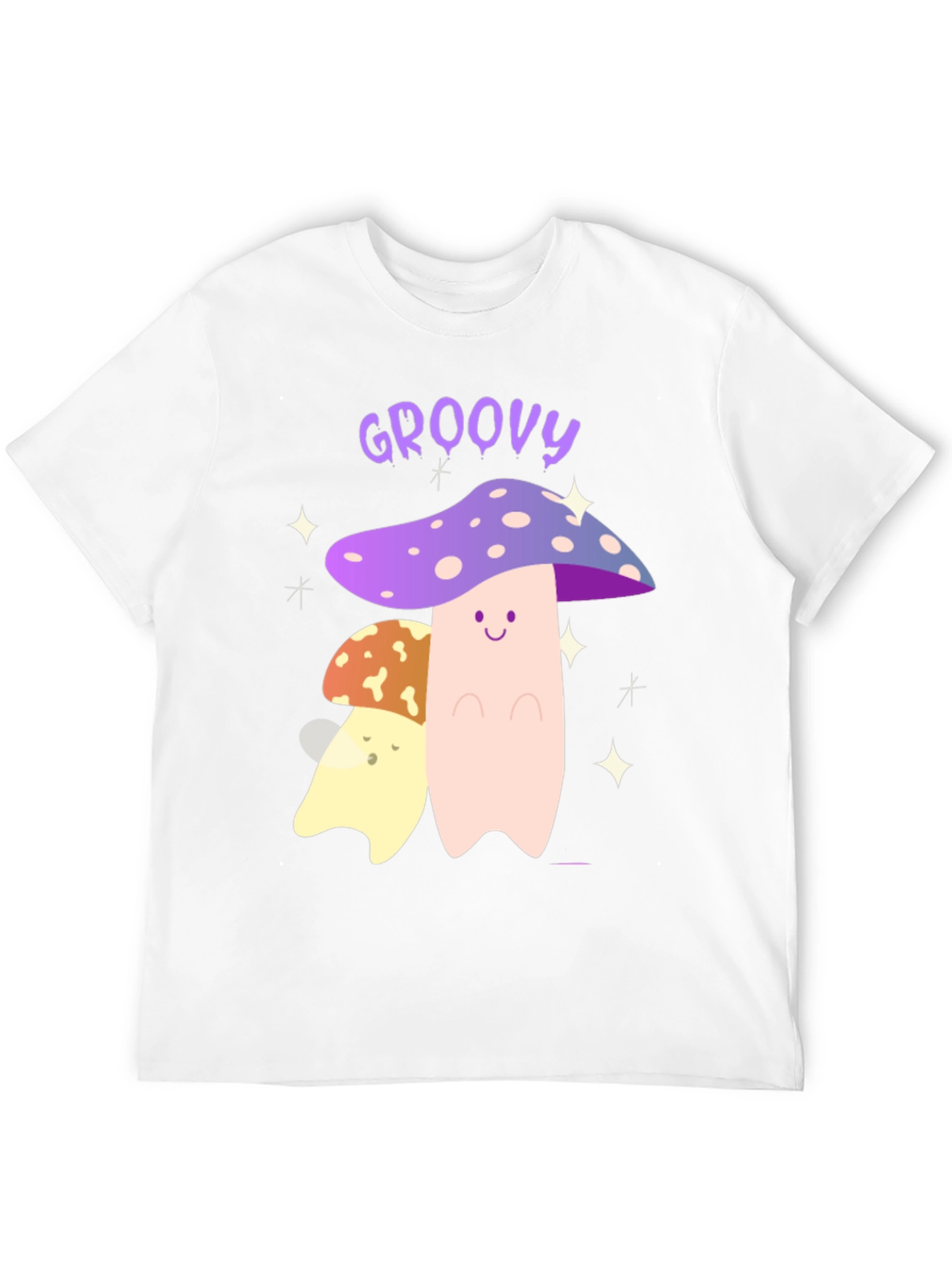 Groovy Mushroom Graphic Tee - Funky T-Shirt
