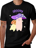 Groovy Mushroom Graphic Tee - Funky T-Shirt