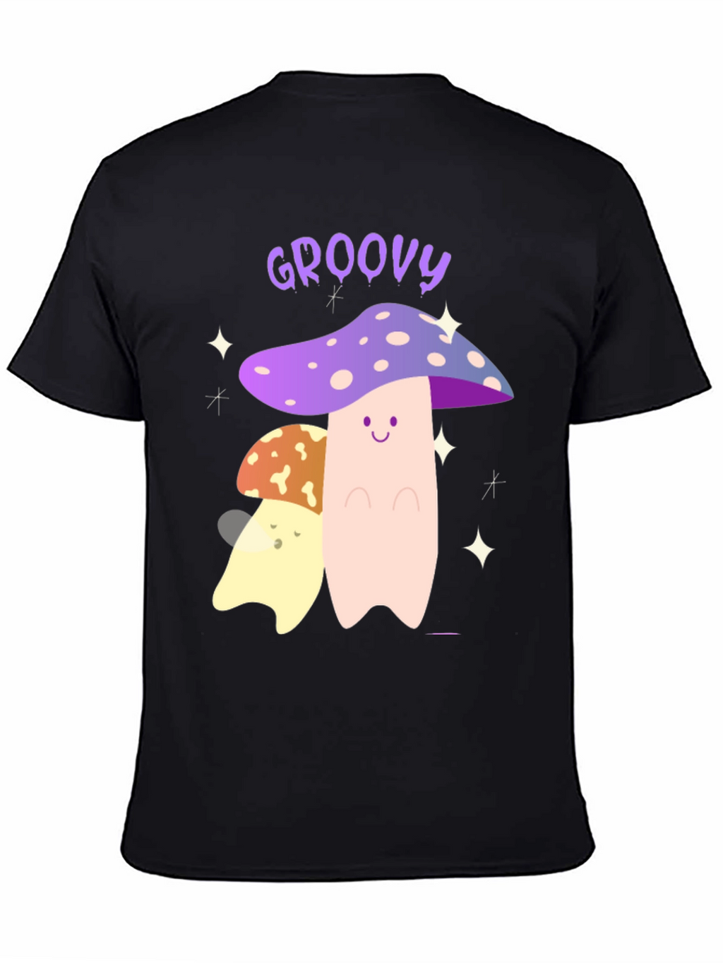 Groovy Mushroom Graphic Tee - Funky T-Shirt