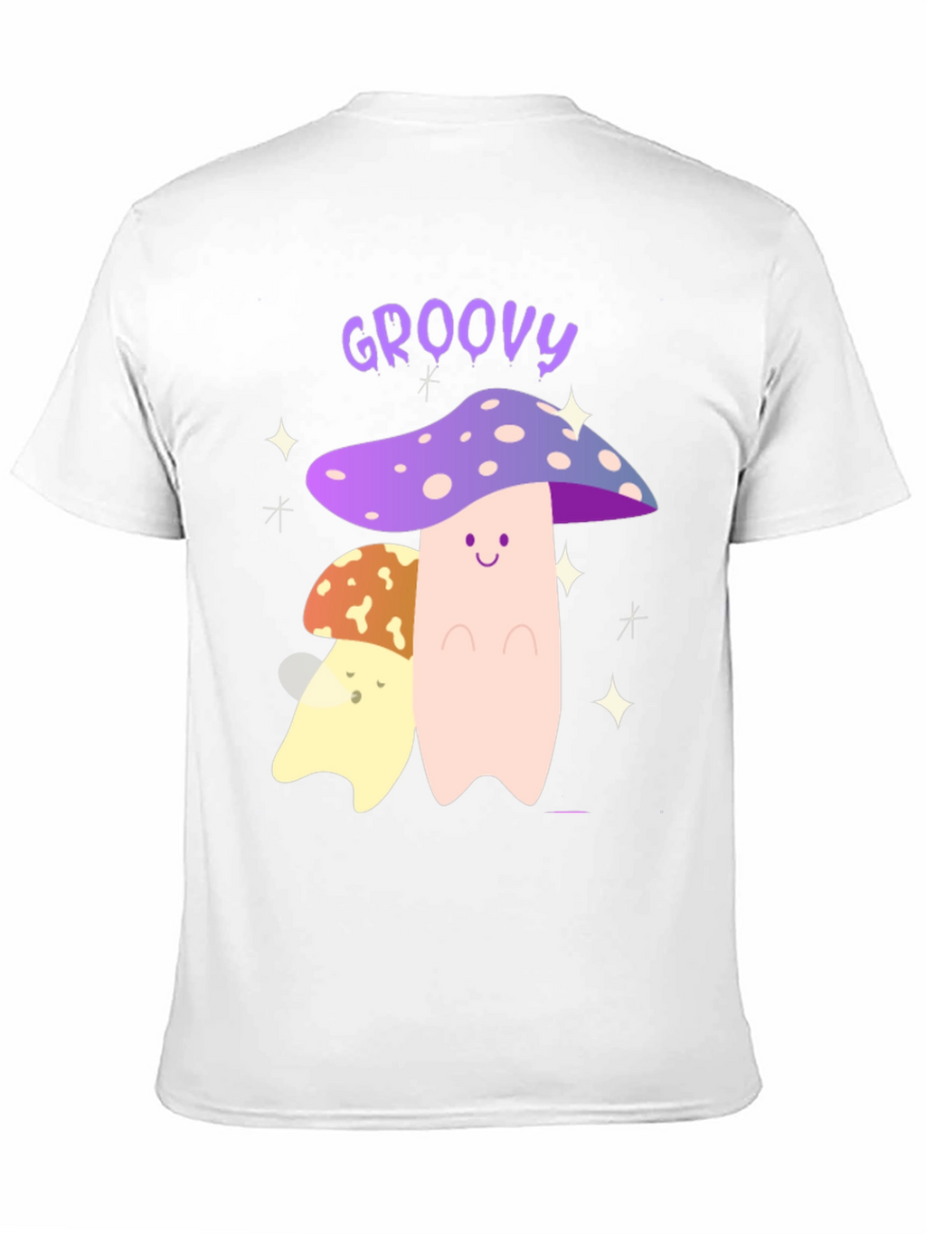 Groovy Mushroom Graphic Tee - Funky T-Shirt