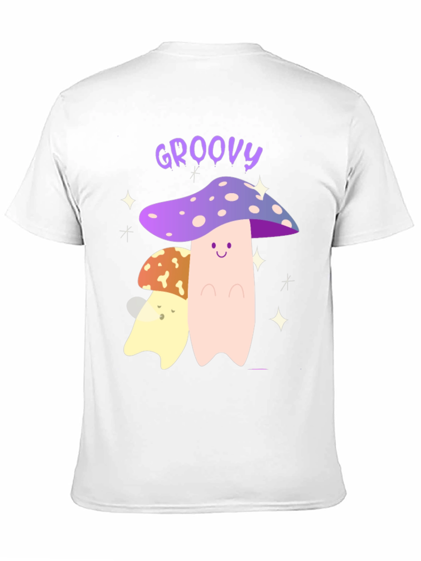 Groovy Mushroom Graphic Tee - Funky T-Shirt