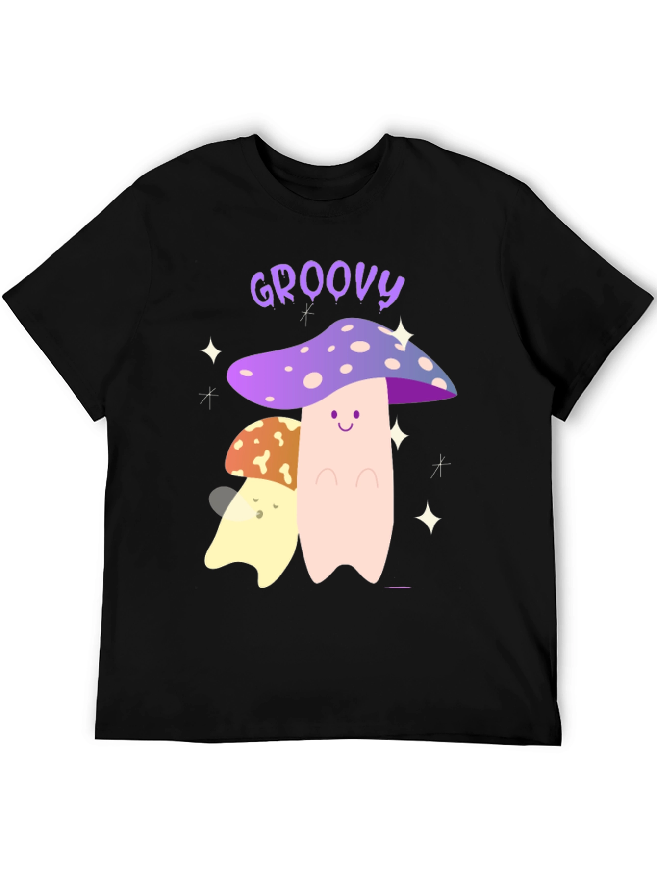 Groovy Mushroom Graphic Tee - Funky T-Shirt
