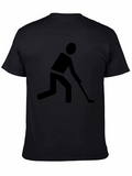 Hockey Player Graphic Black T-Shirt