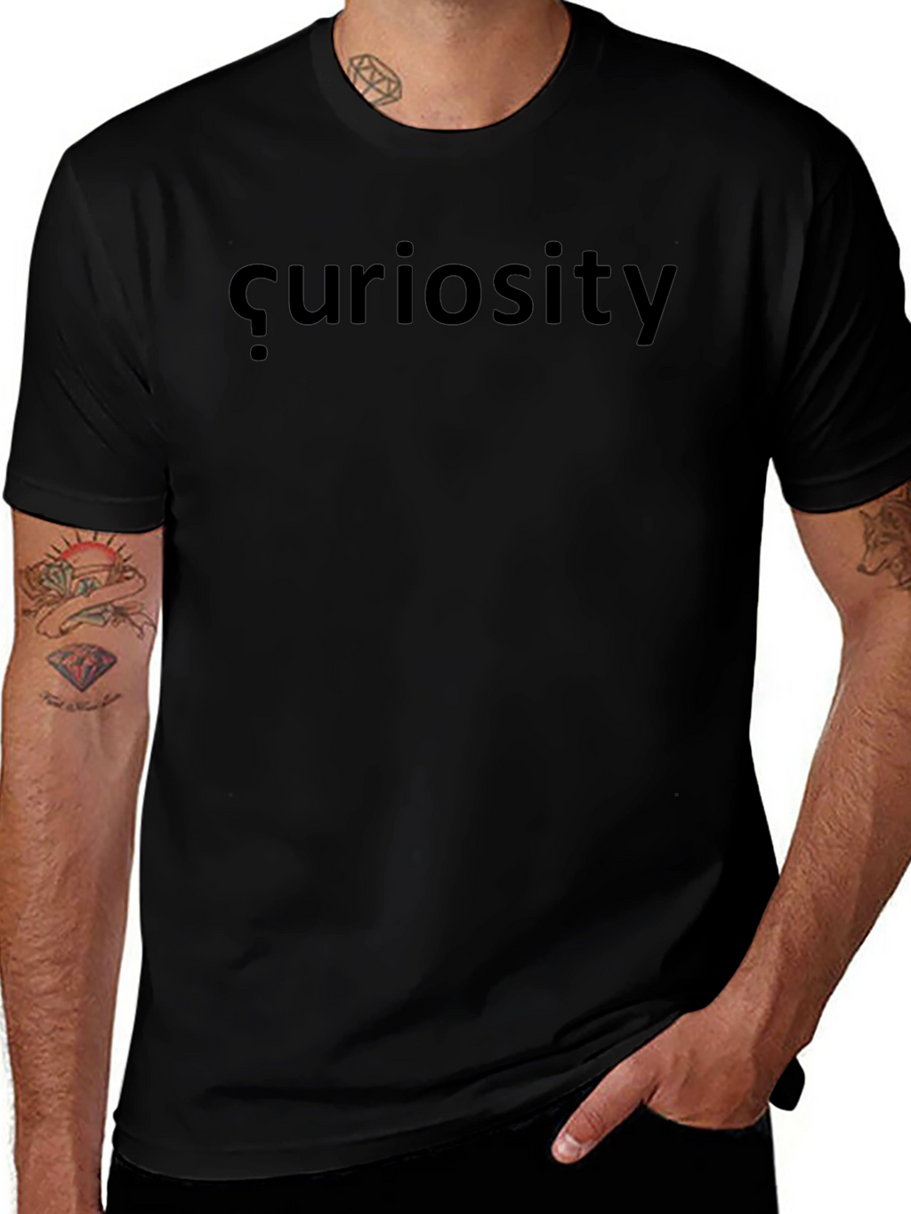 Curiosity Black T-Shirt