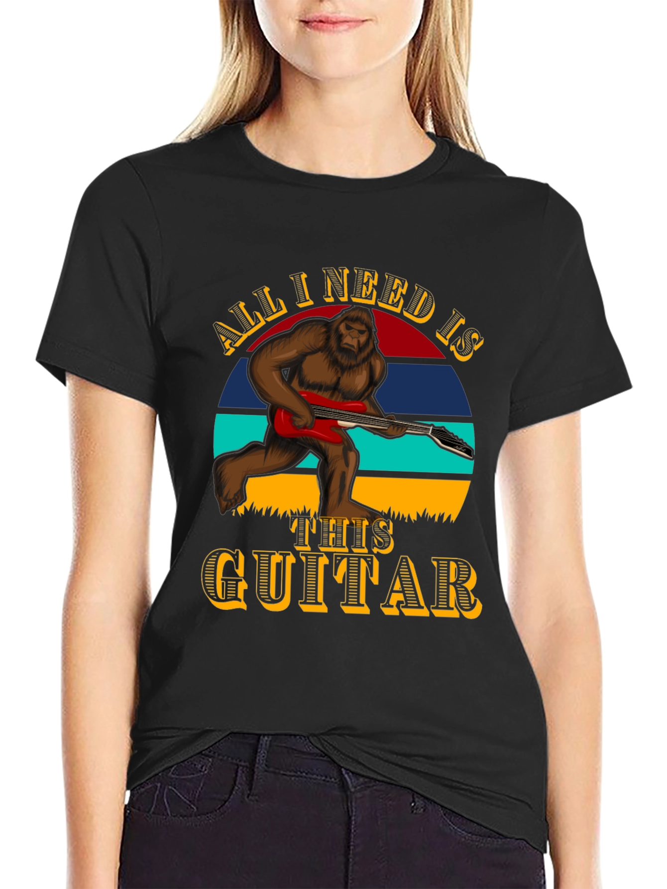 All I Need is This Guitar T-Shirt - Bigfoot Tee