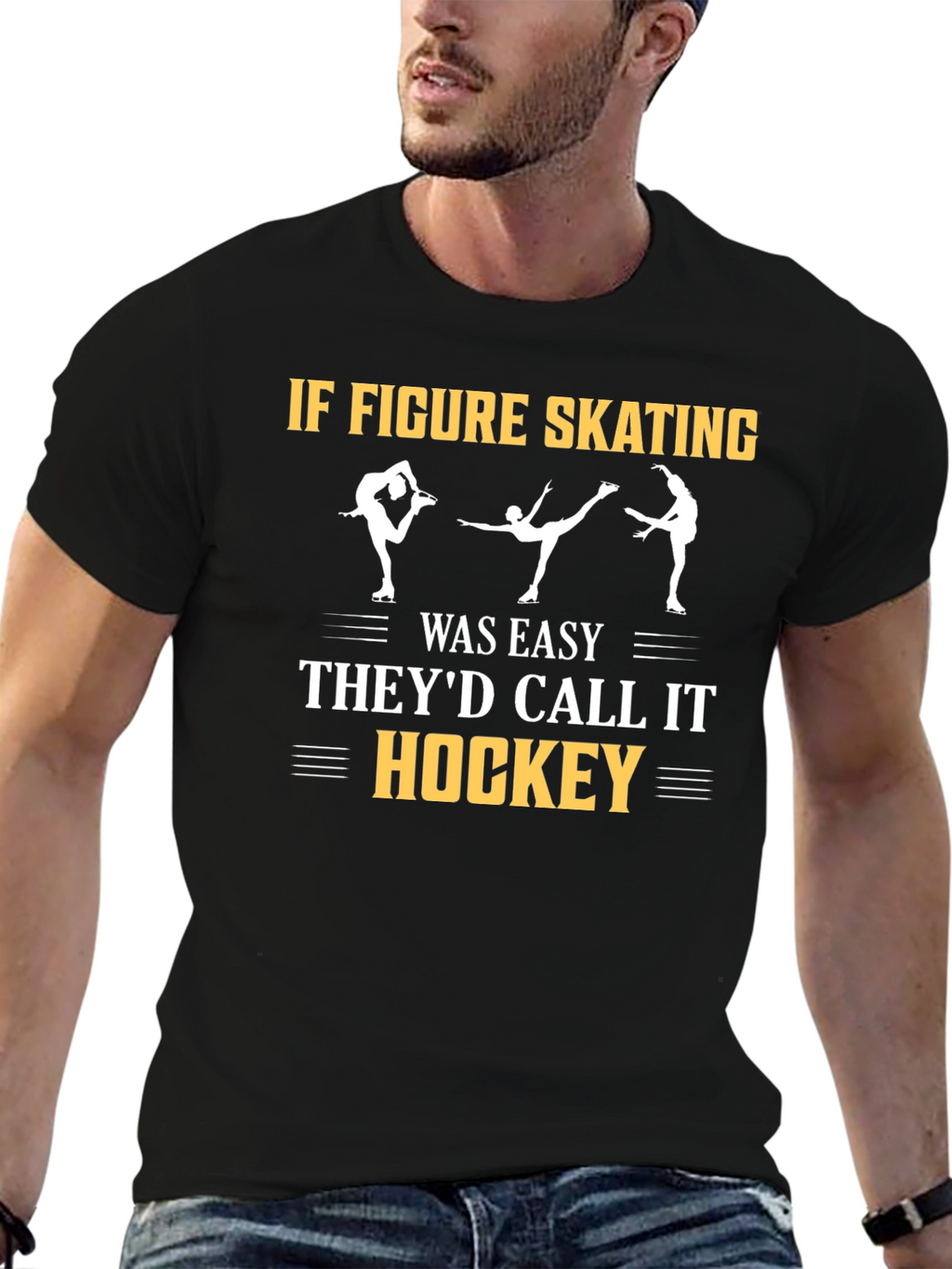 Figure Skating T-Shirt - Hockey Joke