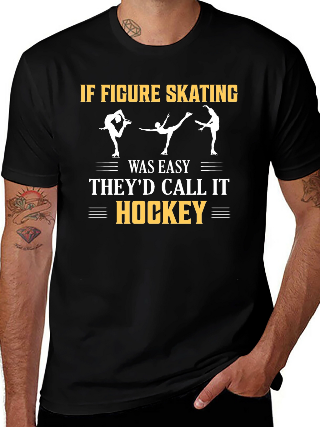 Figure Skating T-Shirt - Hockey Joke
