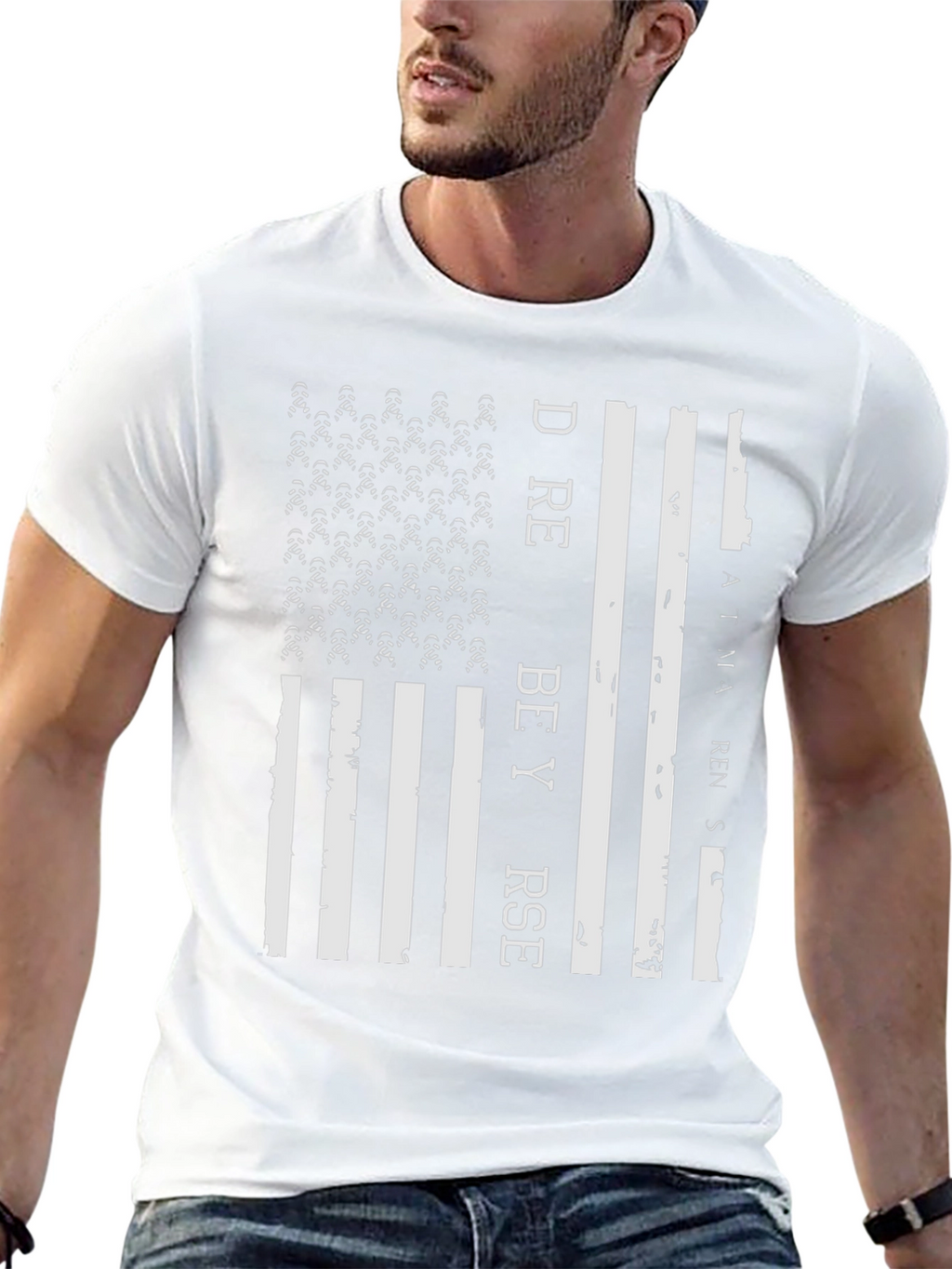 Dare to be Yourself Mens Graphic T-Shirt - Black