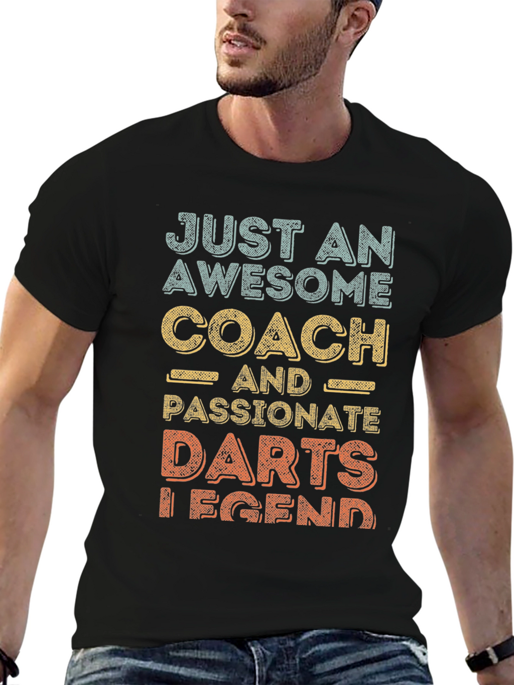 Awesome Darts Coach T-Shirt - Passionate Legend!