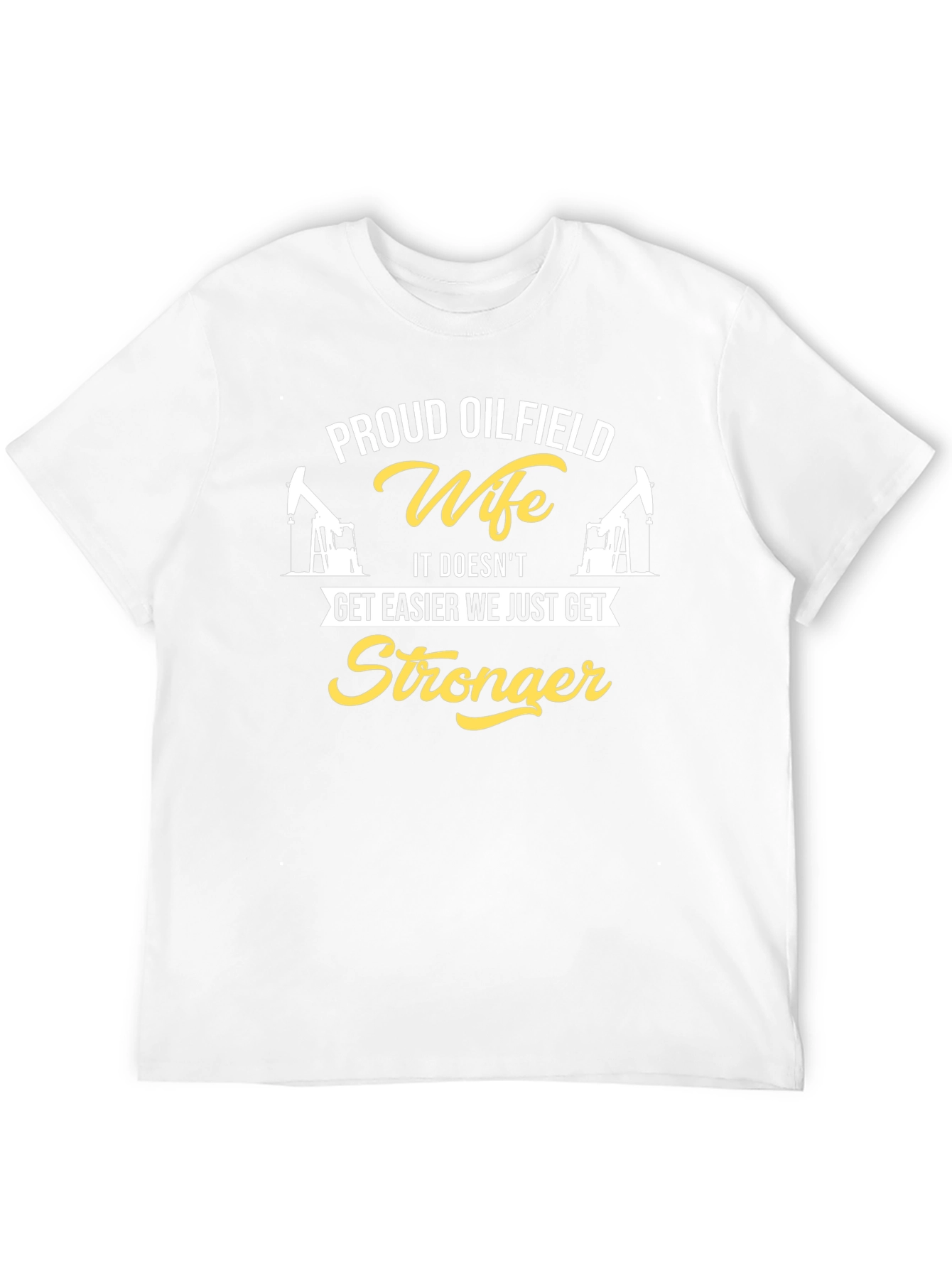Proud Oilfield Wife Graphic Tee - Black Cotton