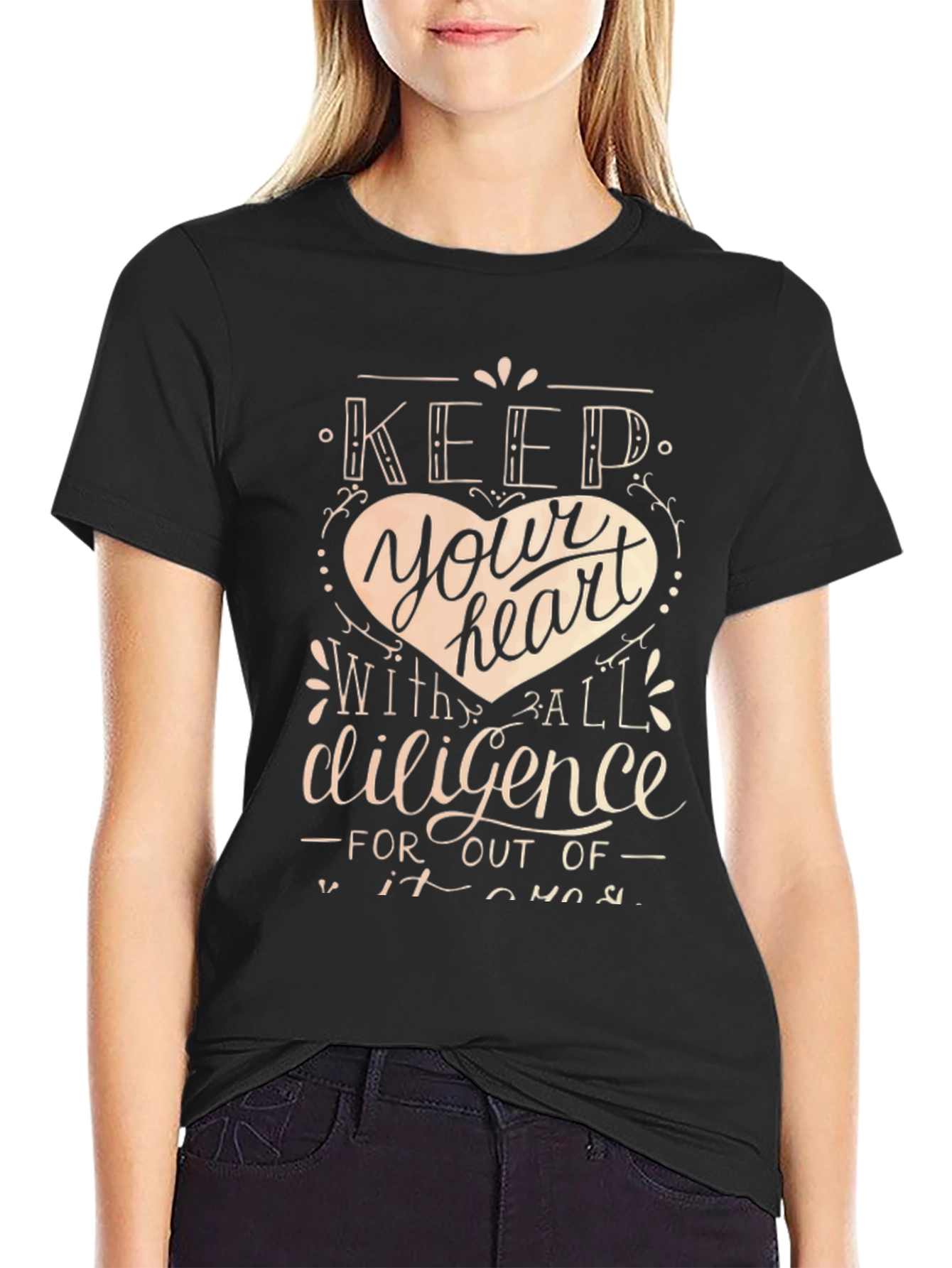 Keep Your Heart T-Shirt - Inspirational Design