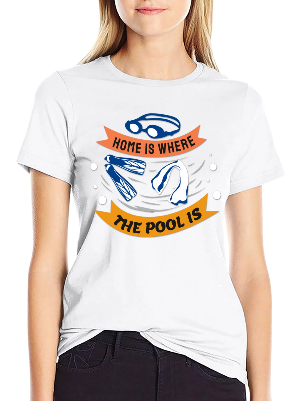 Home Is Where The Pool Is - Swimmers T-Shirt