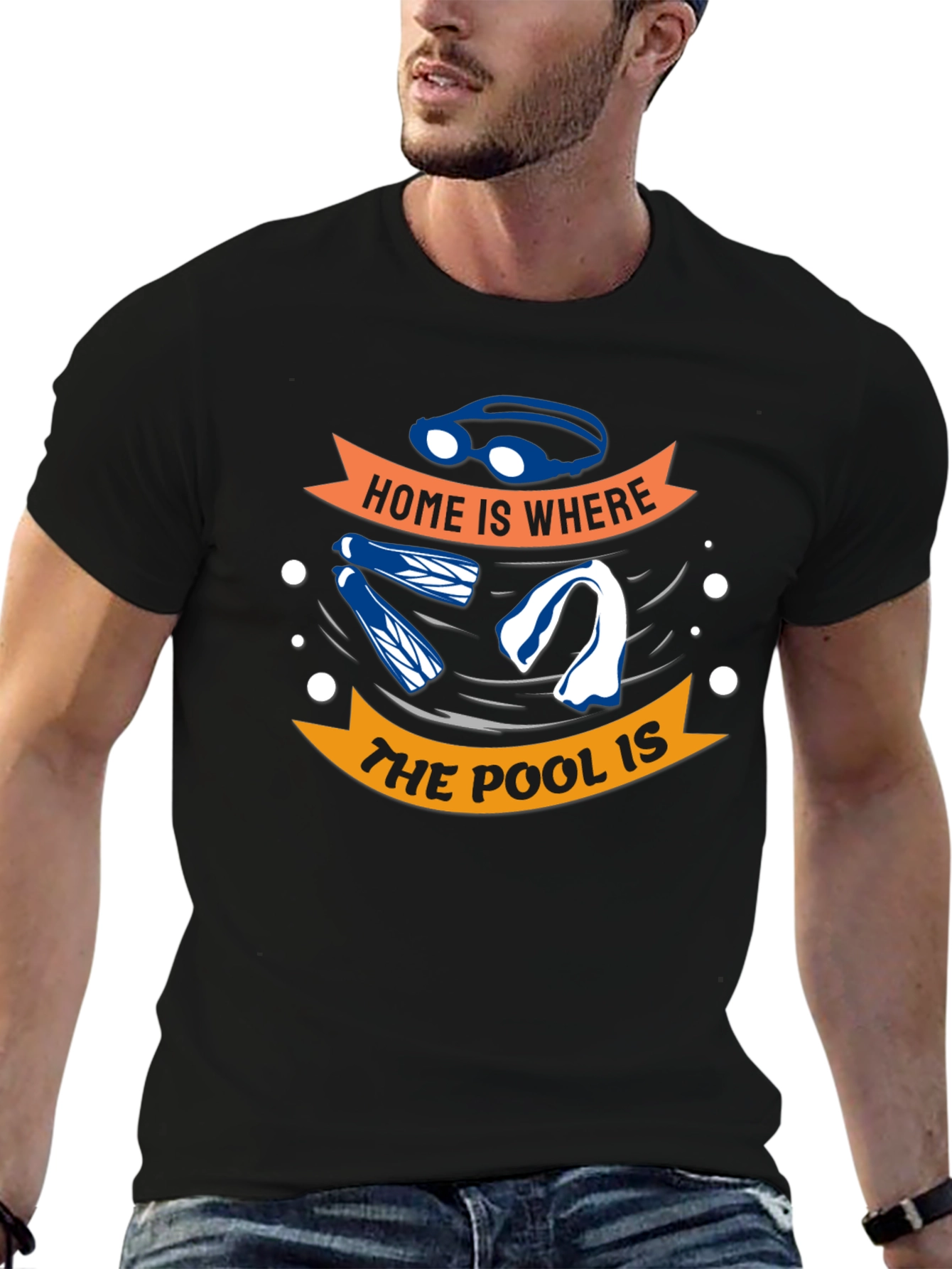 Home Is Where The Pool Is - Swimmers T-Shirt