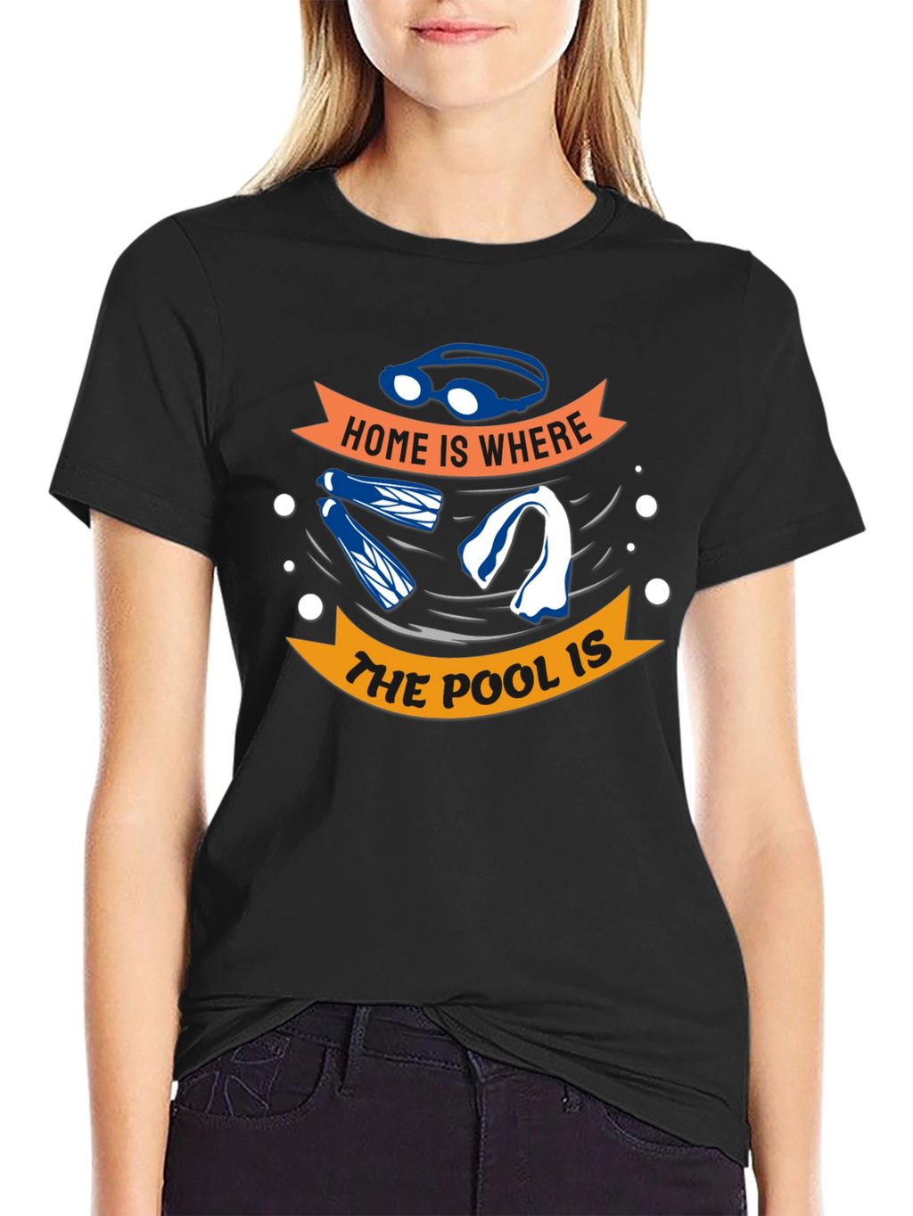 Home Is Where The Pool Is - Swimmers T-Shirt