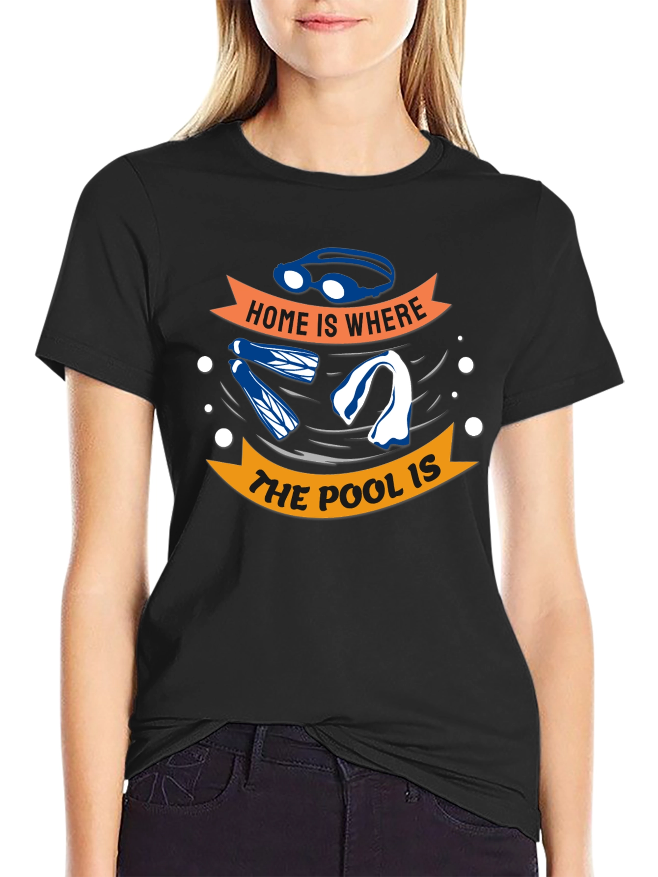 Home Is Where The Pool Is - Swimmers T-Shirt