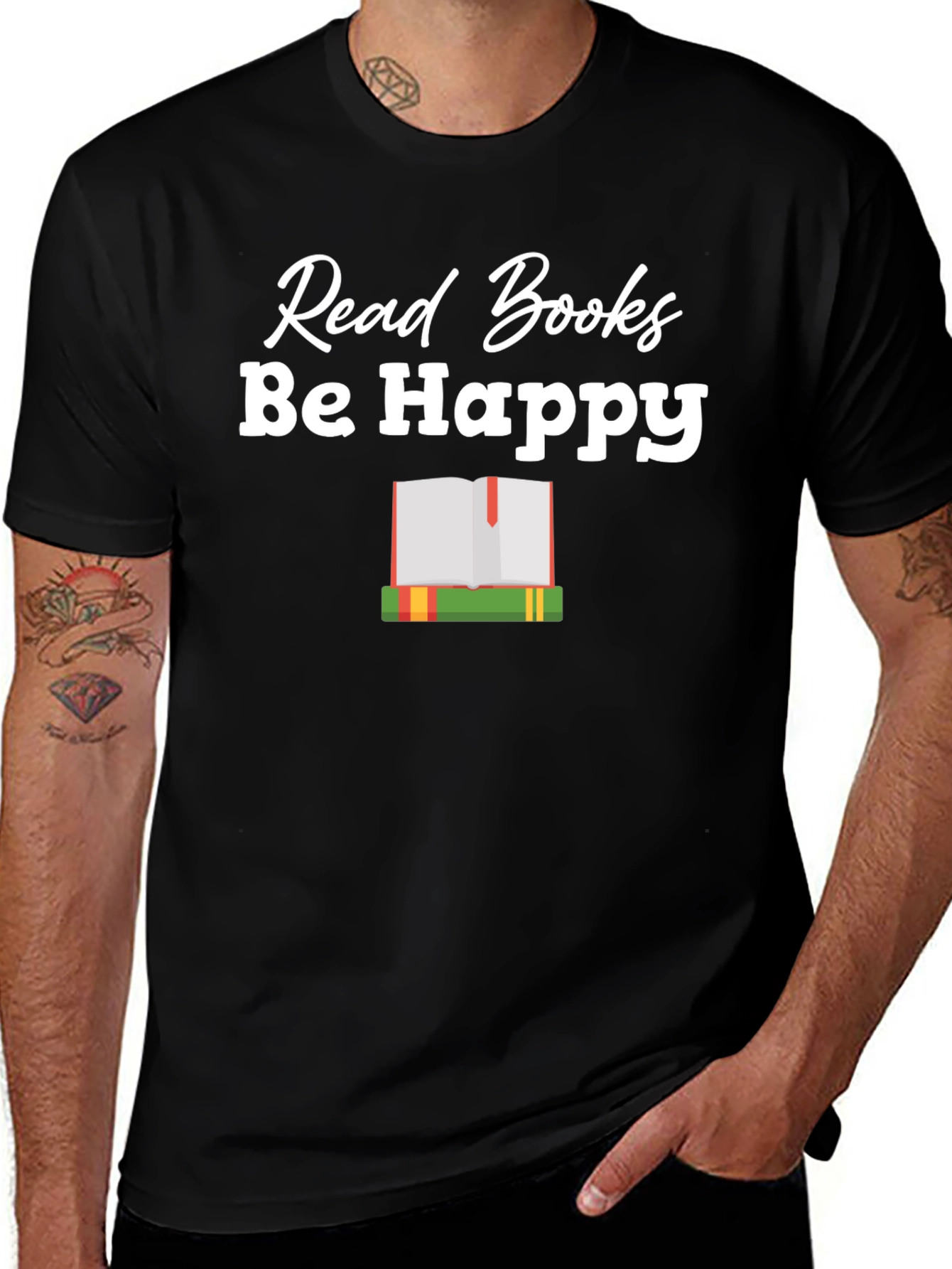 Read Books Be Happy Graphic T-Shirt
