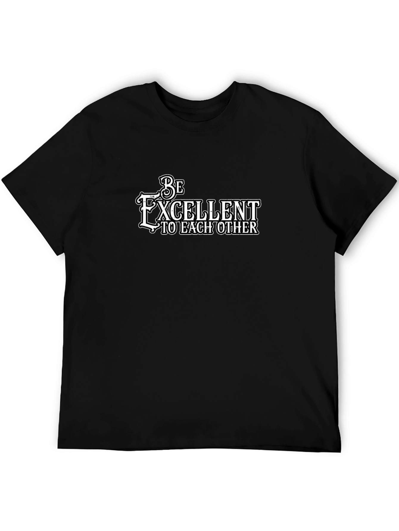 Be Excellent To Each Other Graphic Tee - Black