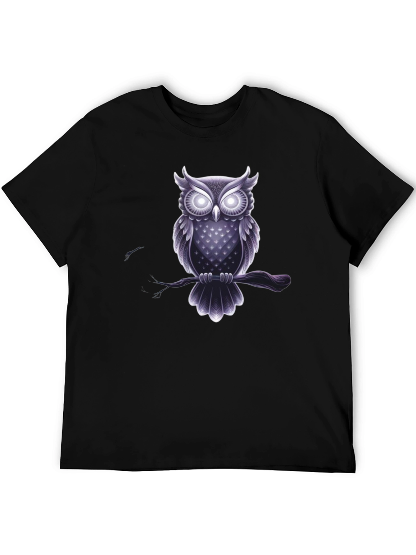 Owl Graphic Tee - Mens Black T-Shirt